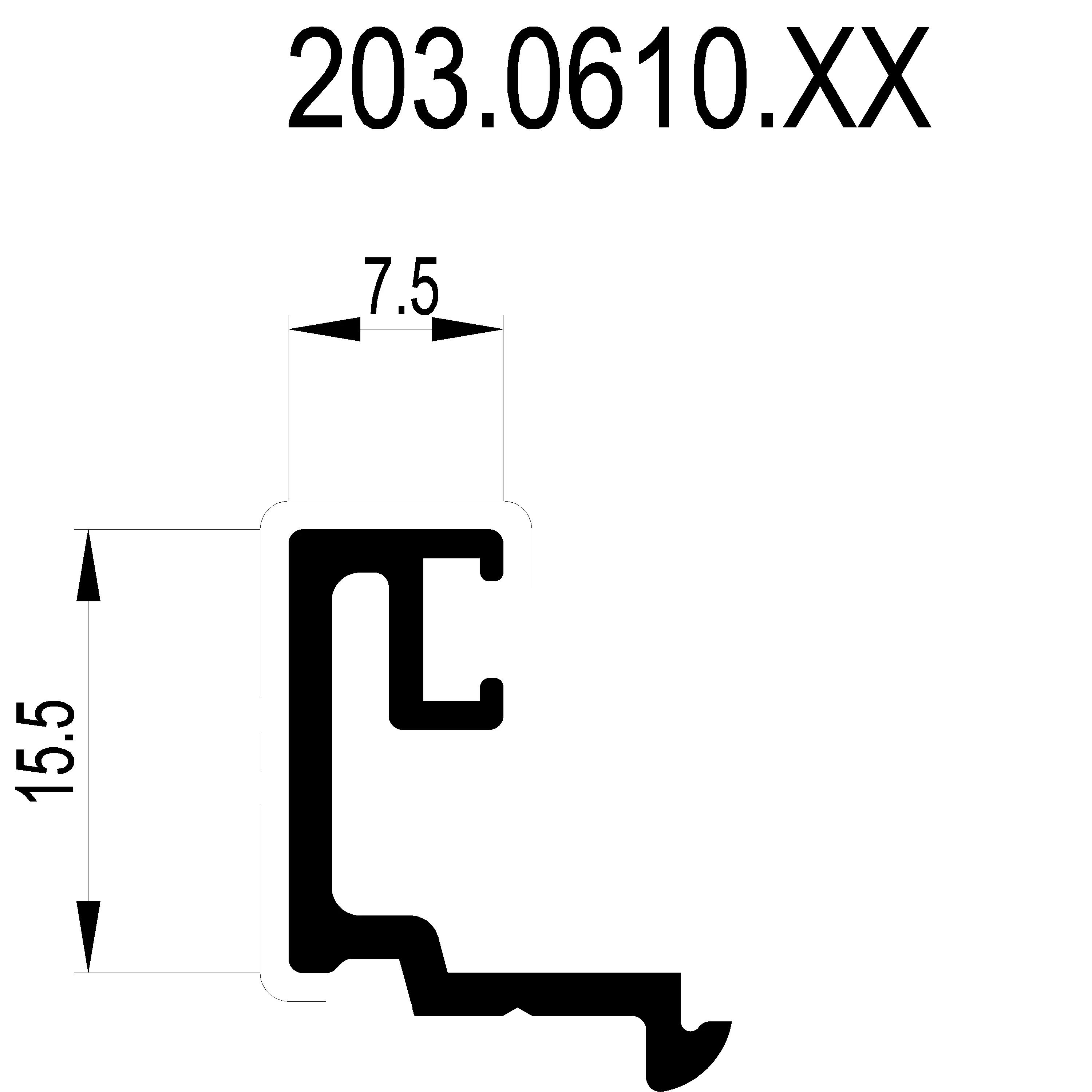 Зображення Штапік 7.5 мм [203.0610]