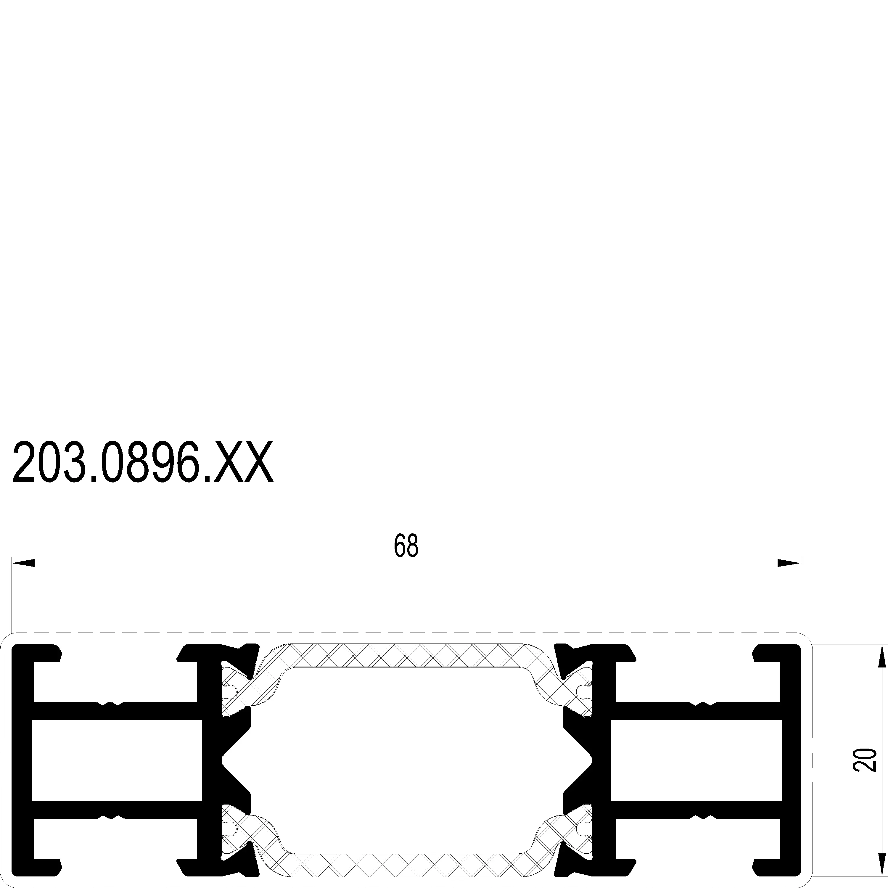 Зображення Розширюючий профіль 20 мм [203.0896]