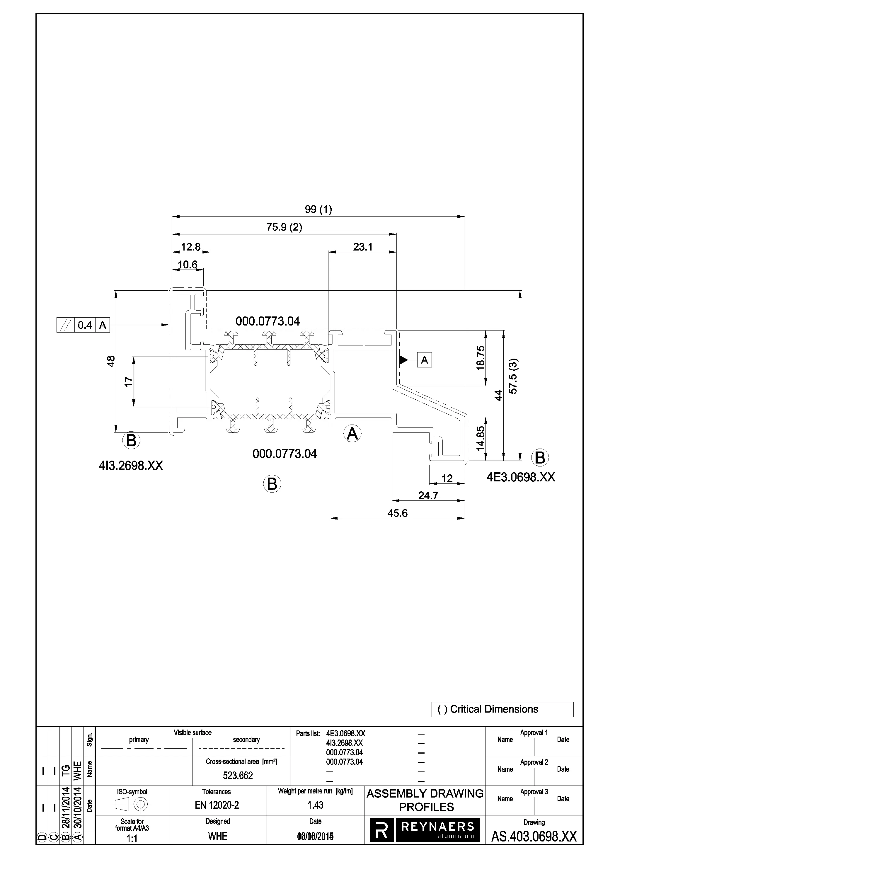 Зображення Зовнішня рама зовнішнього відкривання [403.0698]