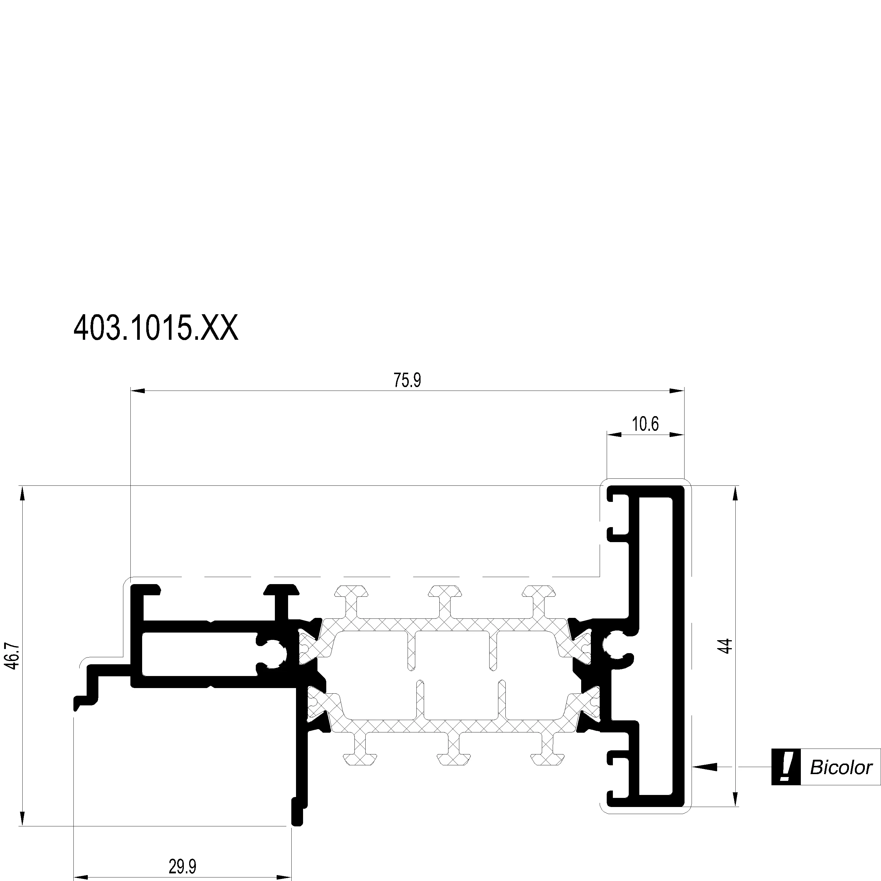 Зображення Подвійний стулковий профіль [403.1015]