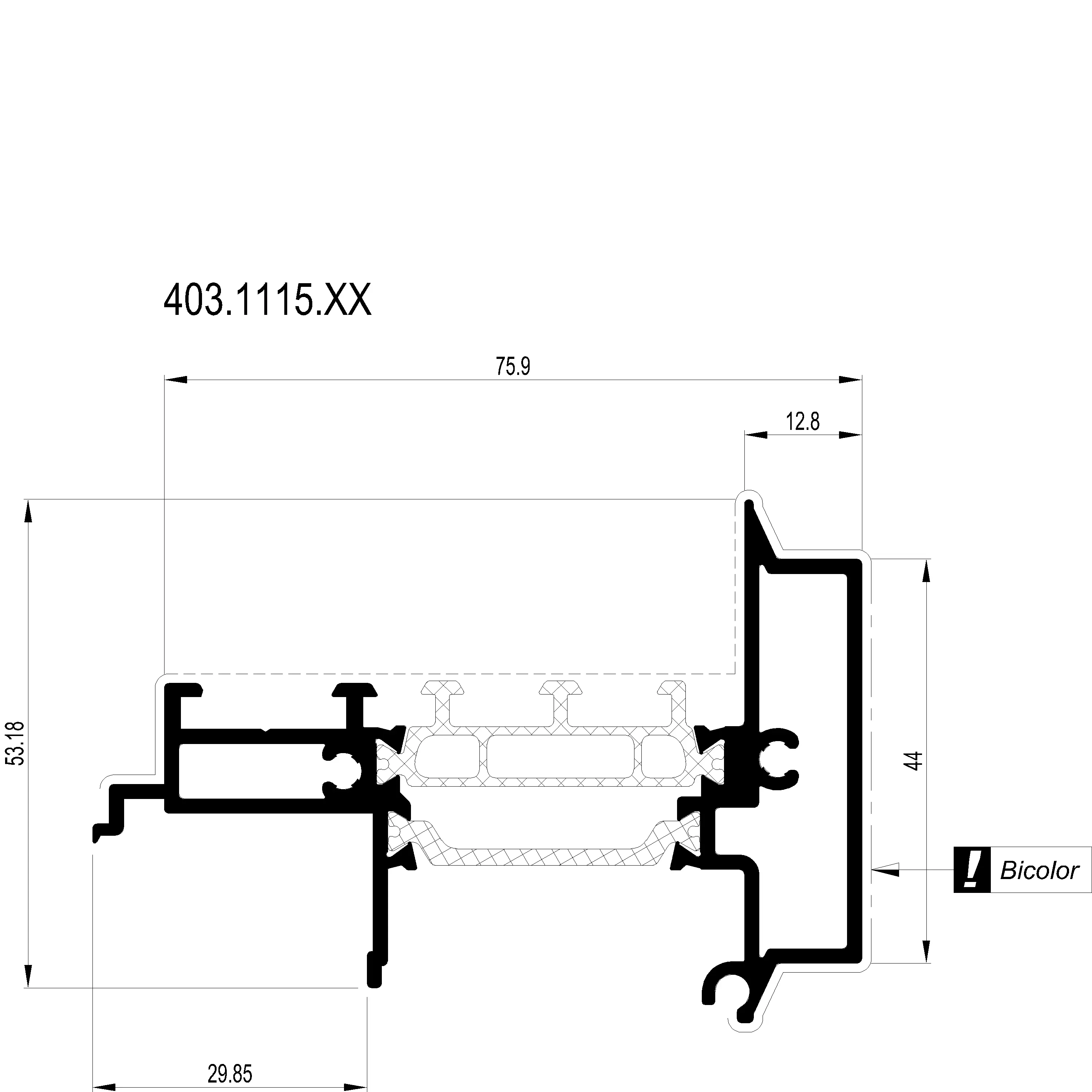 Зображення Подвійний стулковий профіль [403.1115]