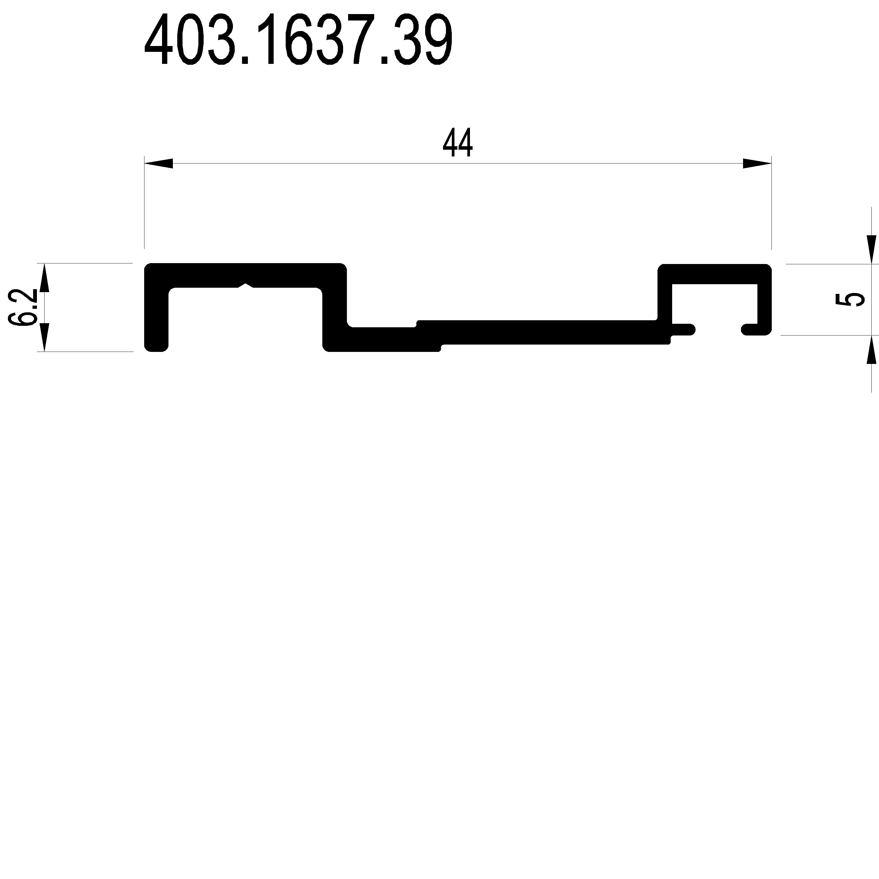 Зображення Дверний з'єднуючий профіль [403.1637]