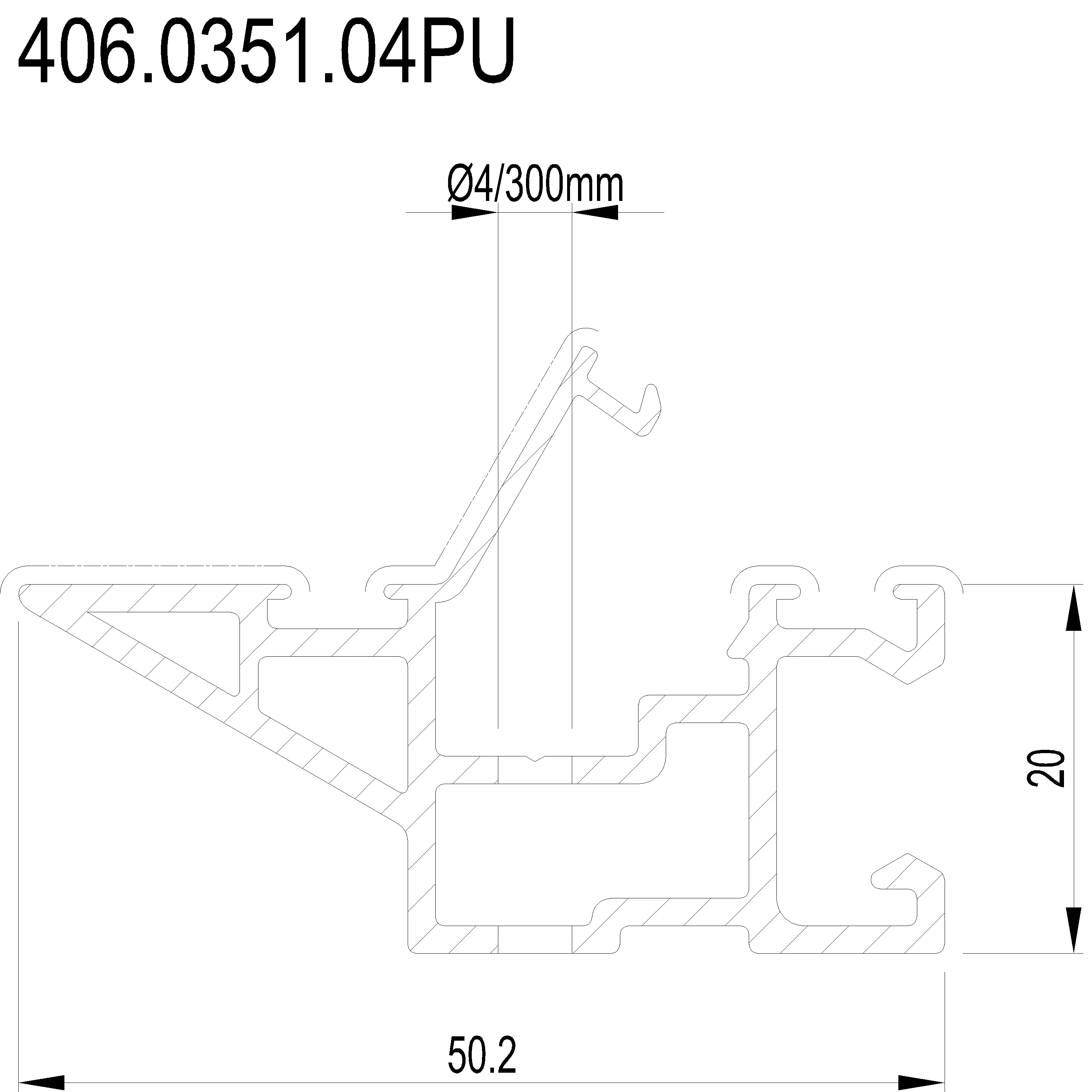 Зображення Додатковий профіль [406.0351.04PU]
