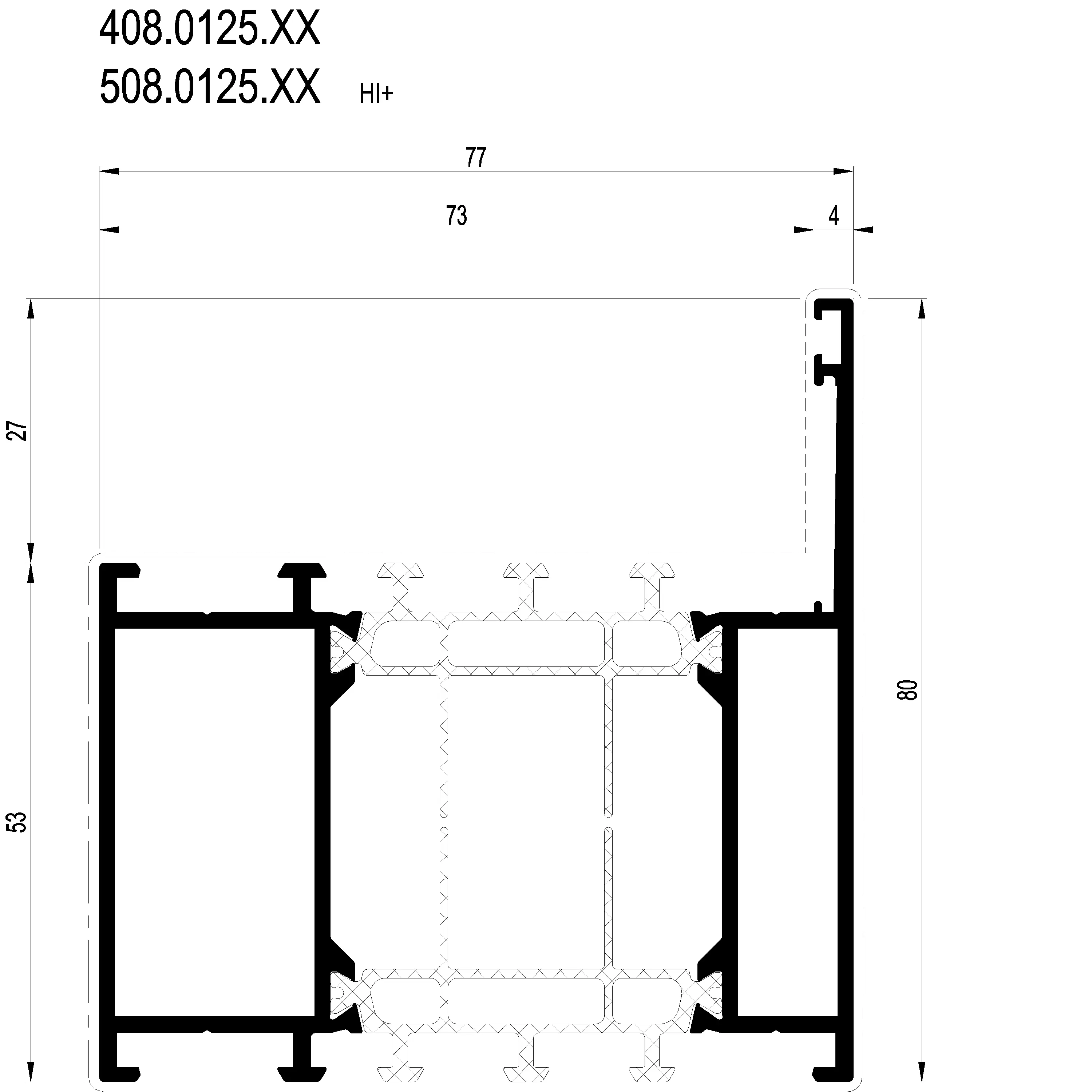 Зображення Зовнішня рама 80 мм [408.0125]