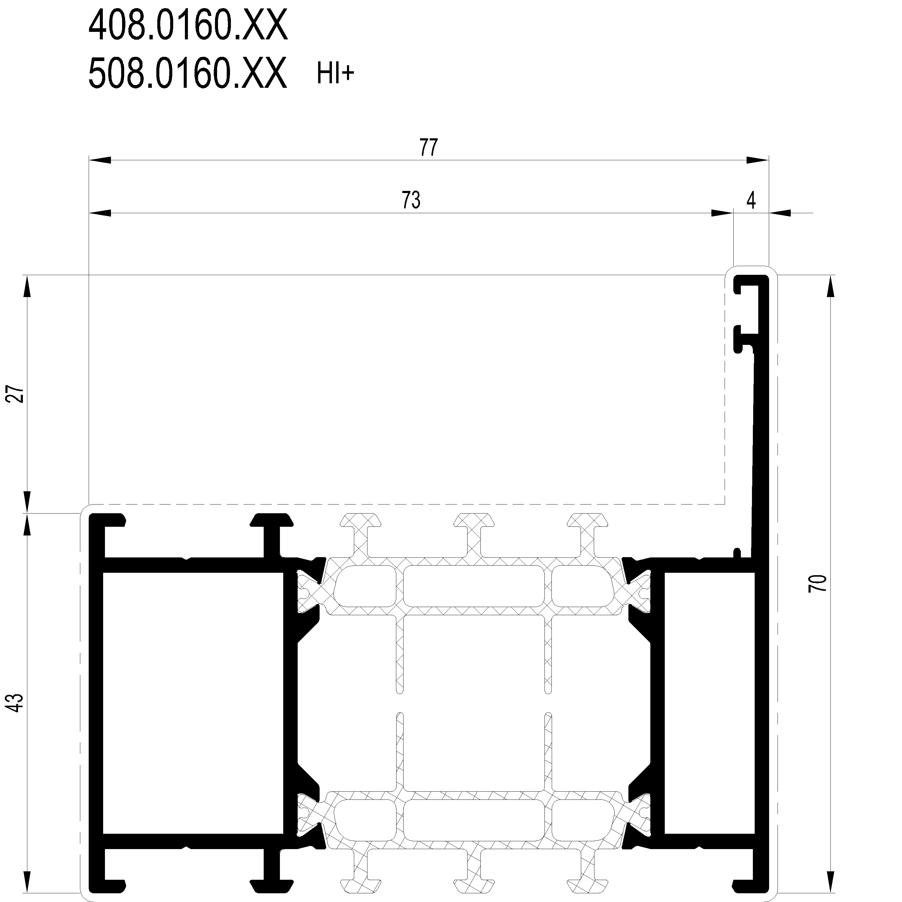 Зображення Зовнішня рама 70 мм [408.0160]