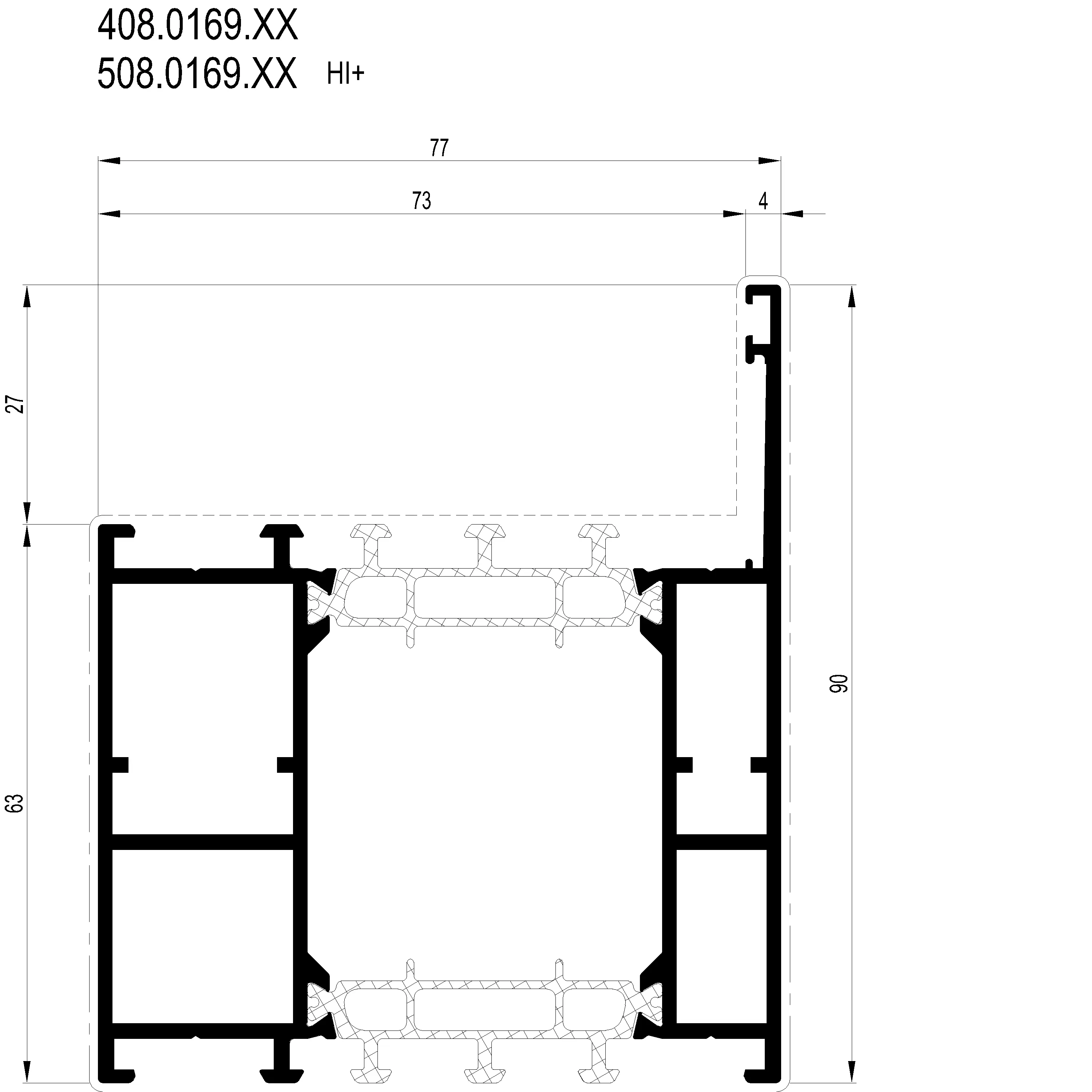 Зображення Зовнішня рама 90 мм [408.0169]