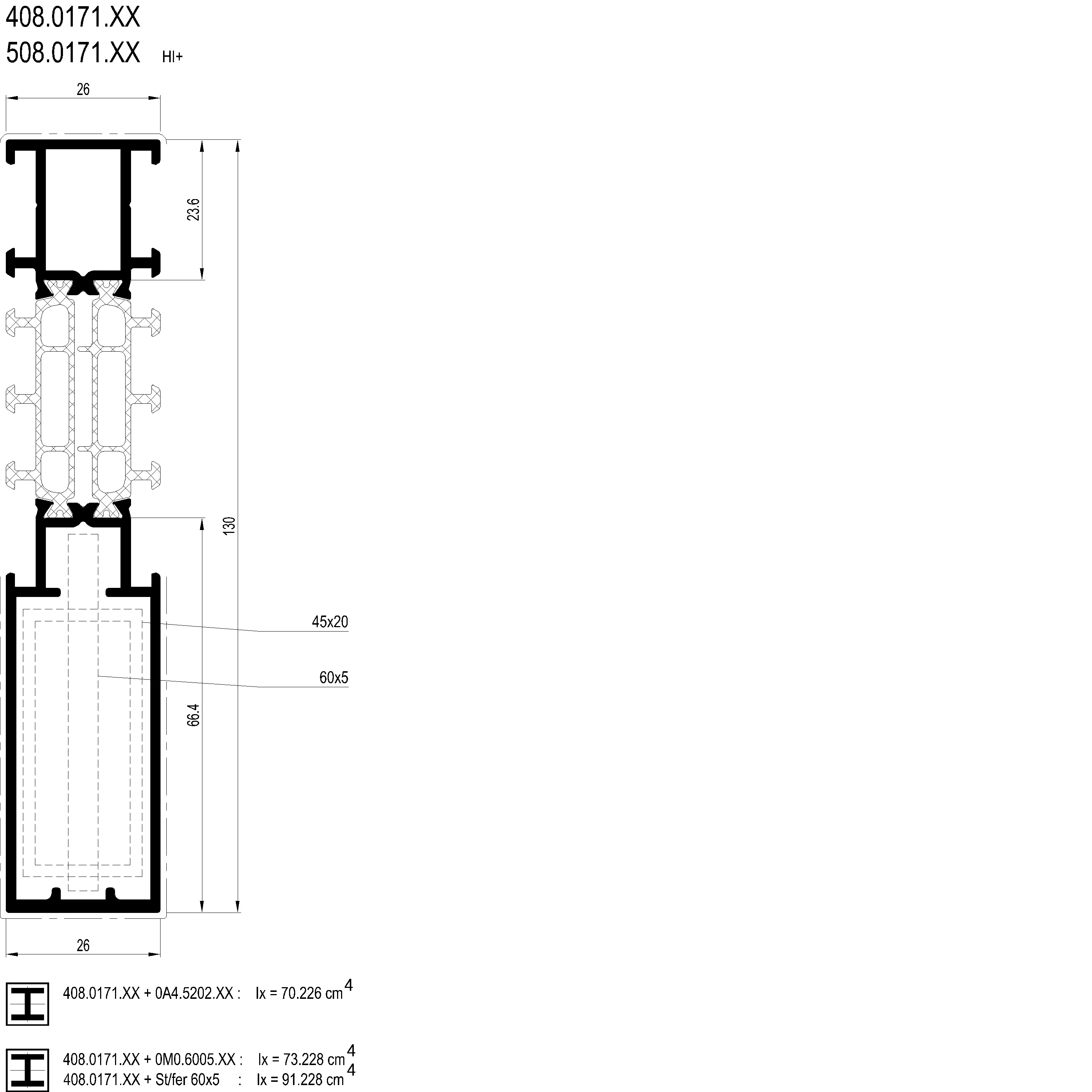 Зображення З'єднуючий профіль 130 мм [408.0171]