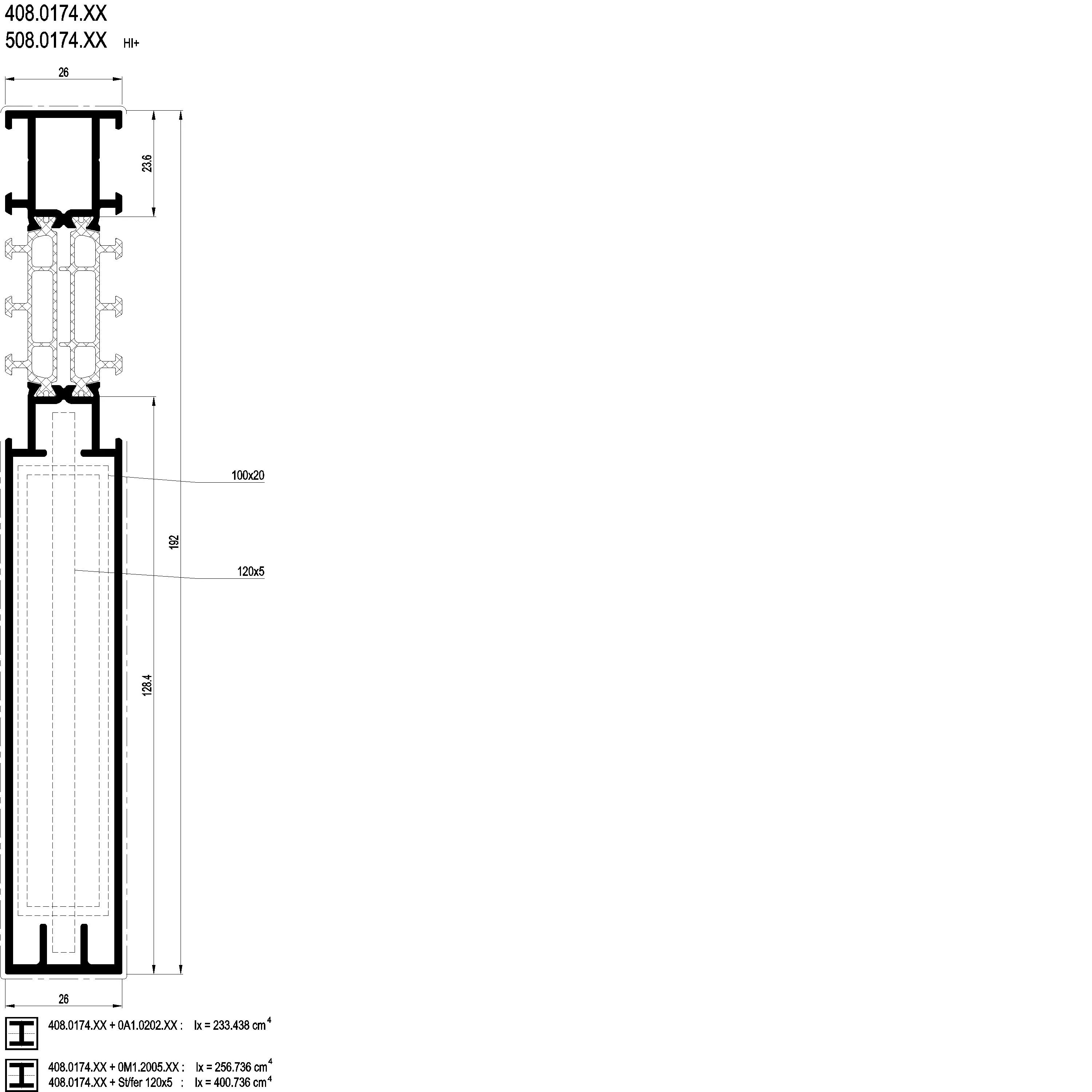 Зображення З'єднуючий профіль 192 мм [408.0174]