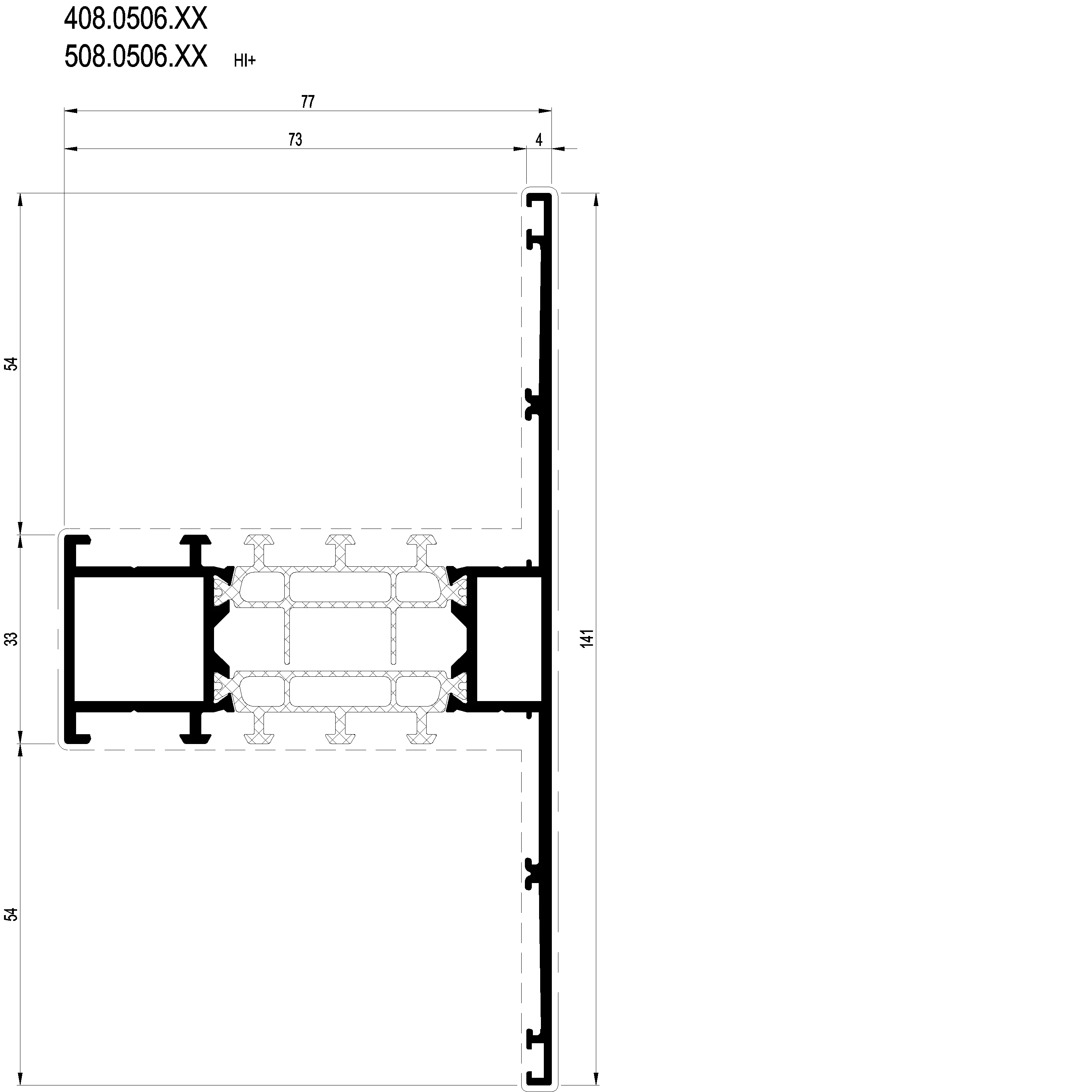 Зображення Перехідний профіль 141 мм [408.0506]