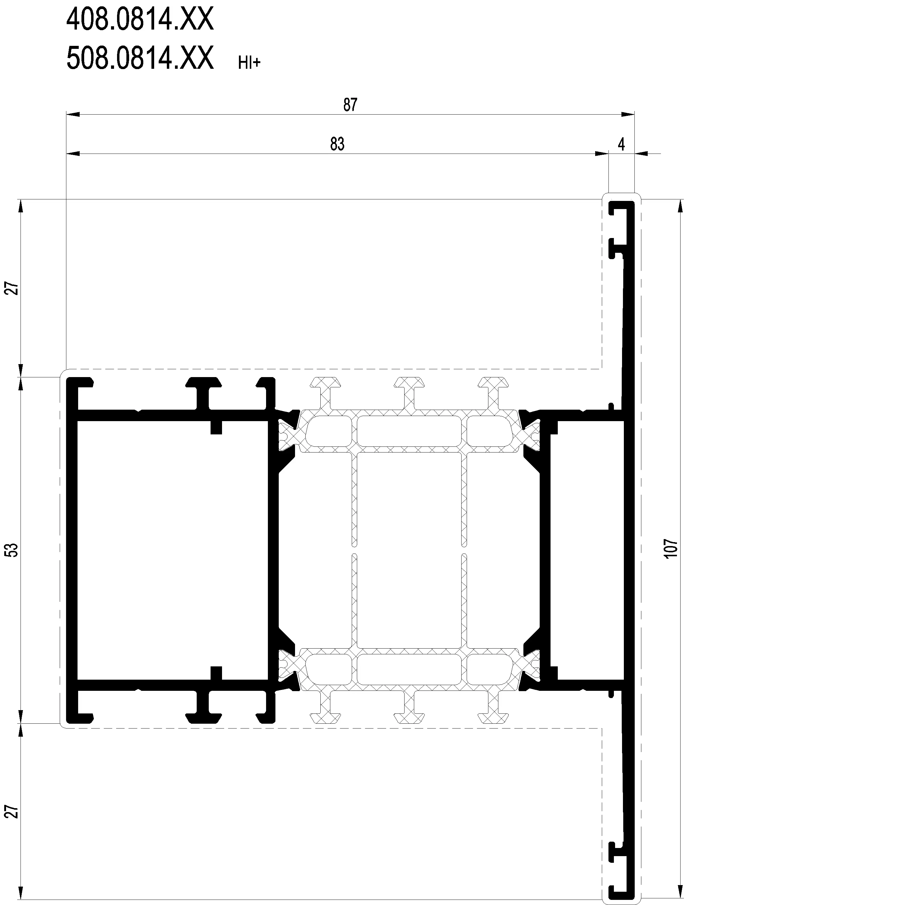 Зображення Перехідний профіль 107 мм [408.0814]