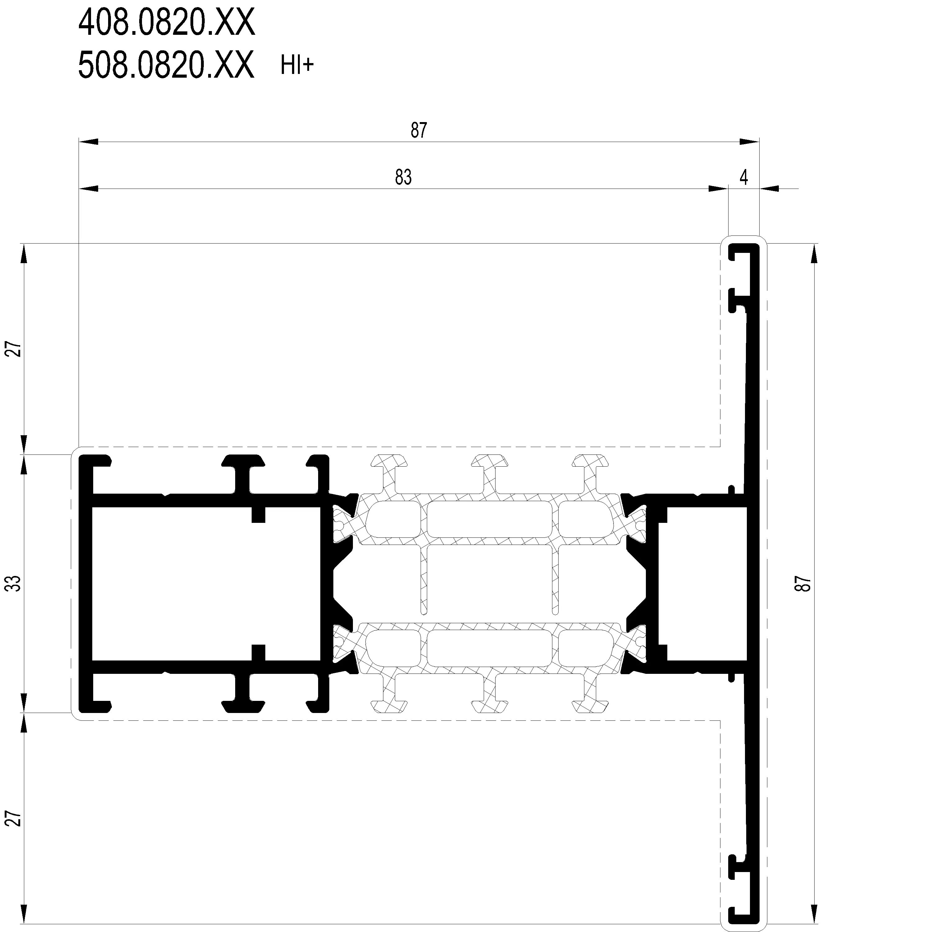 Зображення Перехідний профіль 87 мм [408.0820]