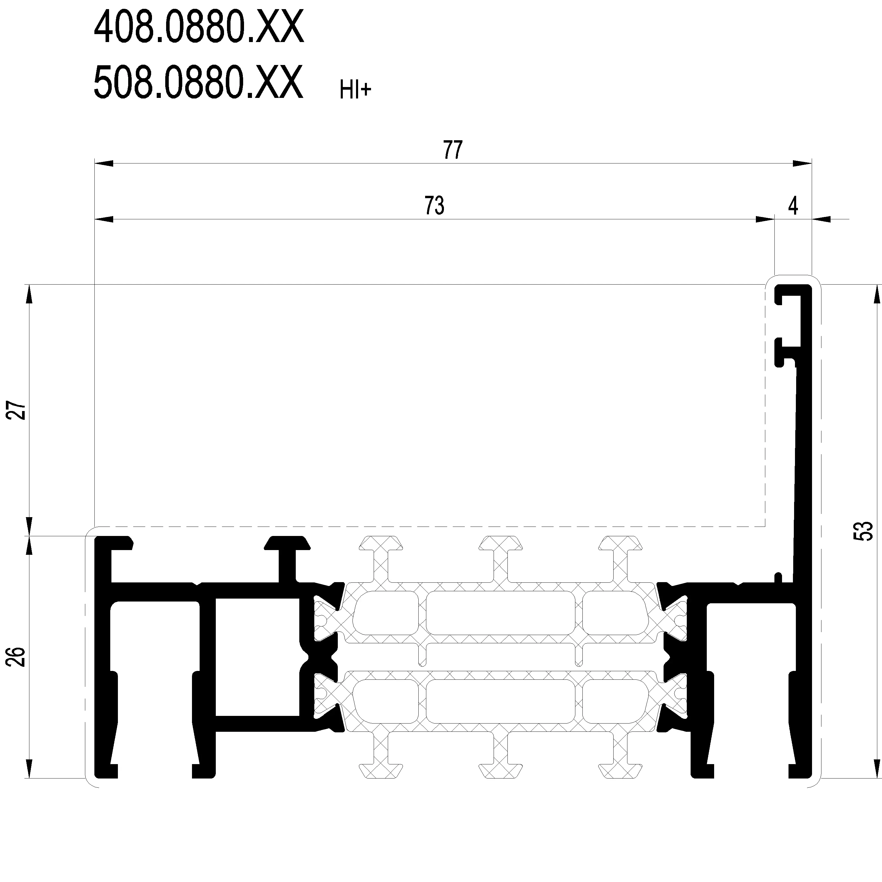 Зображення Профіль розширення 53 мм [408.0880]