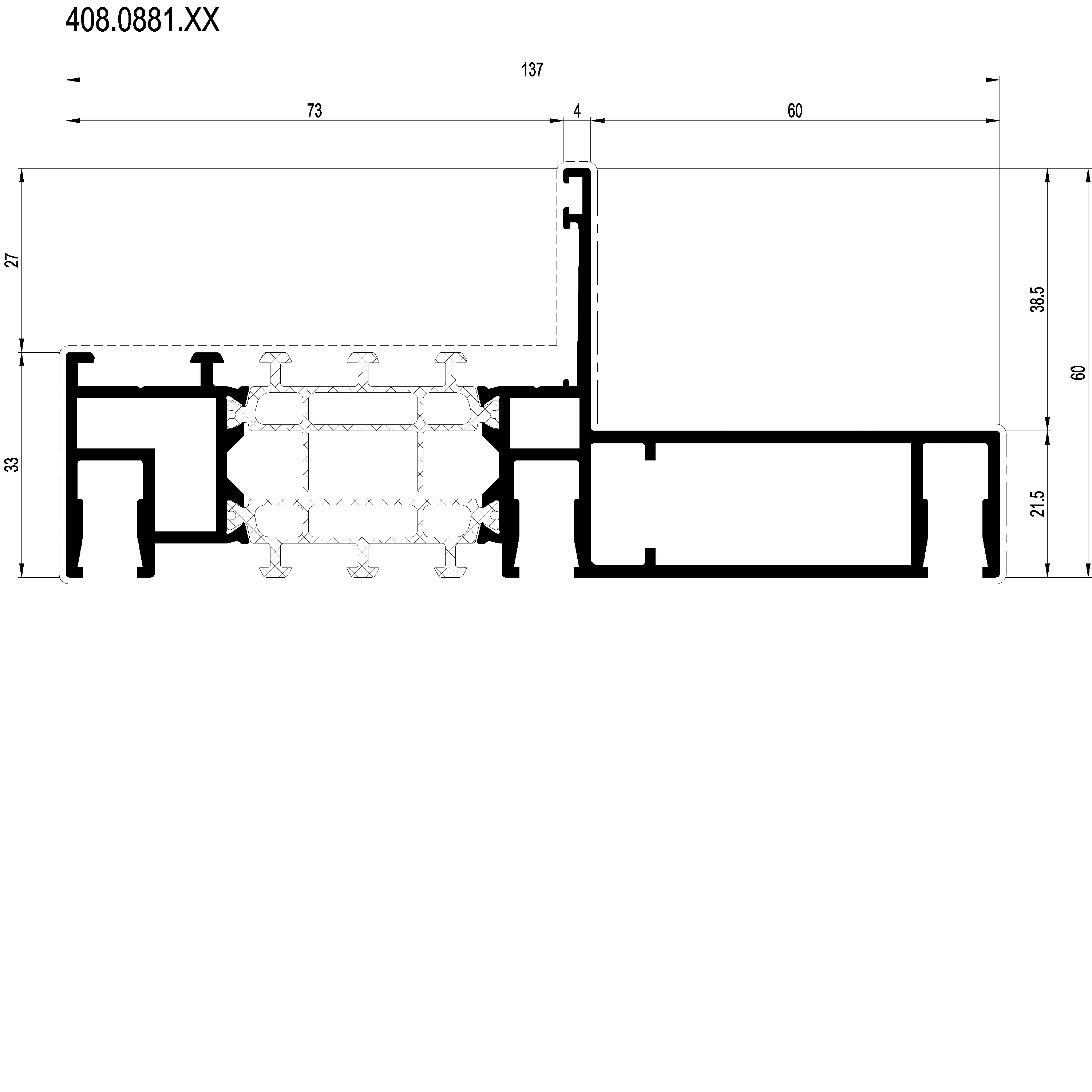 Зображення Профіль розширення 60 мм [408.0881]