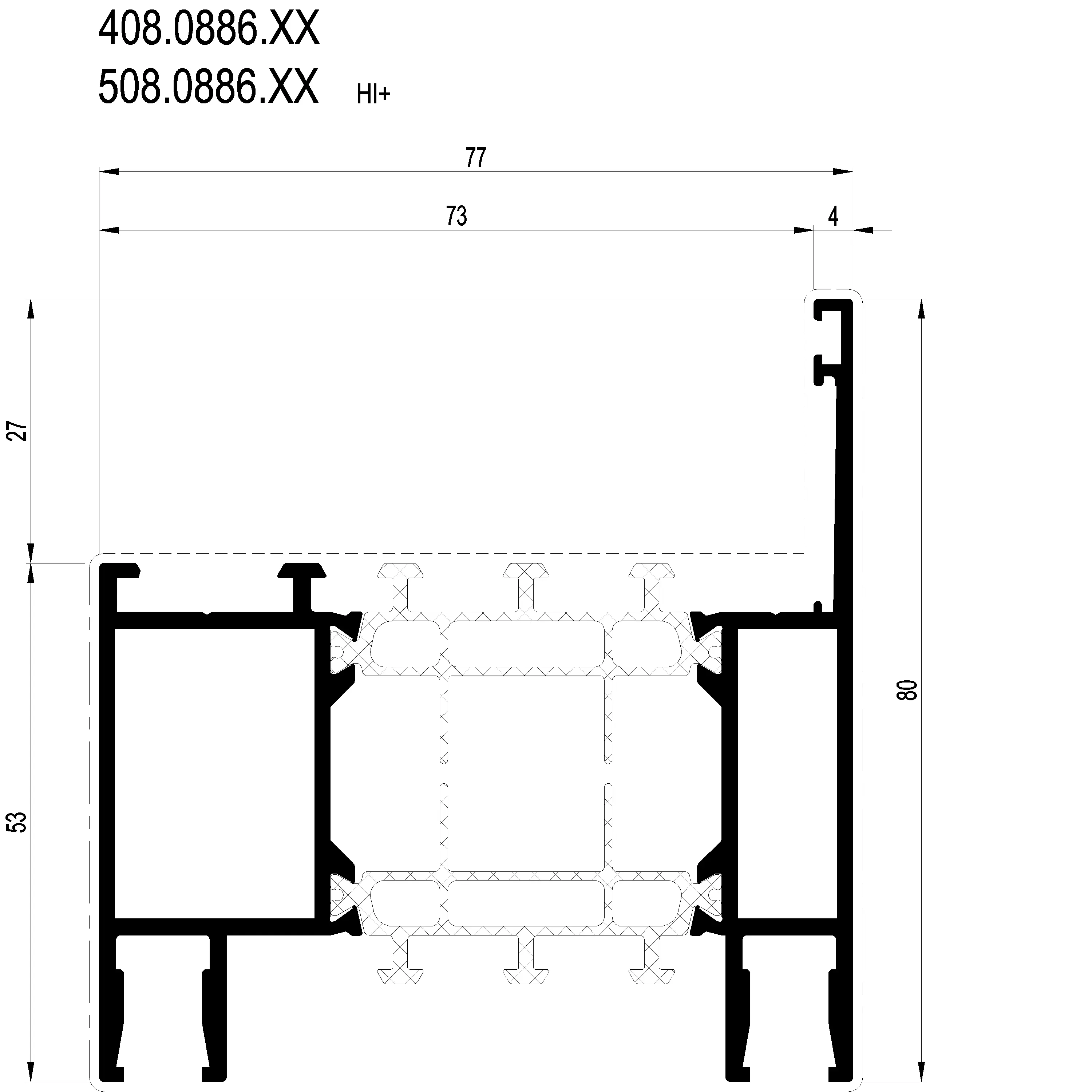 Зображення Профіль розширення 80 мм [408.0886]