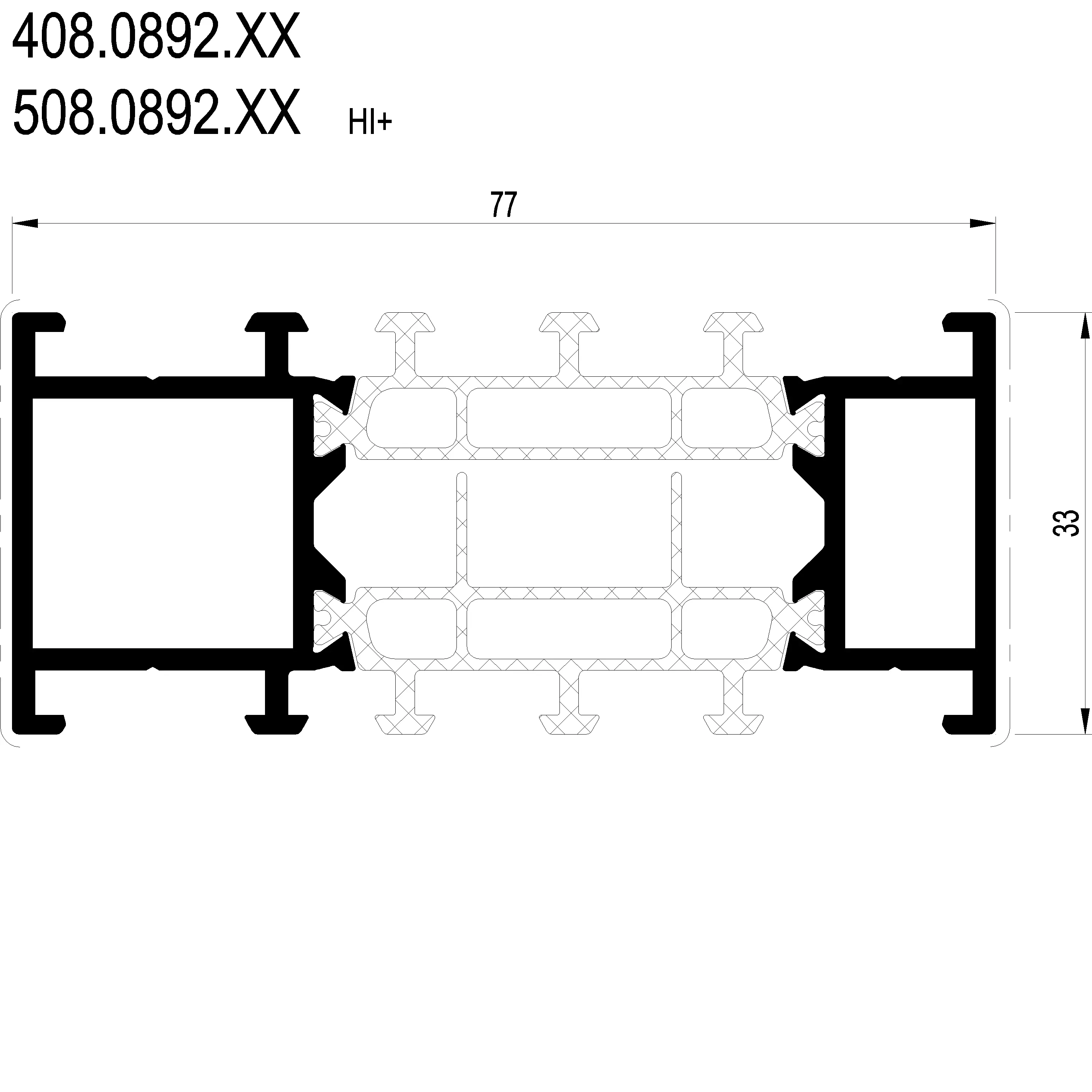 Зображення З'єднуючий профіль 33 мм [408.0892]