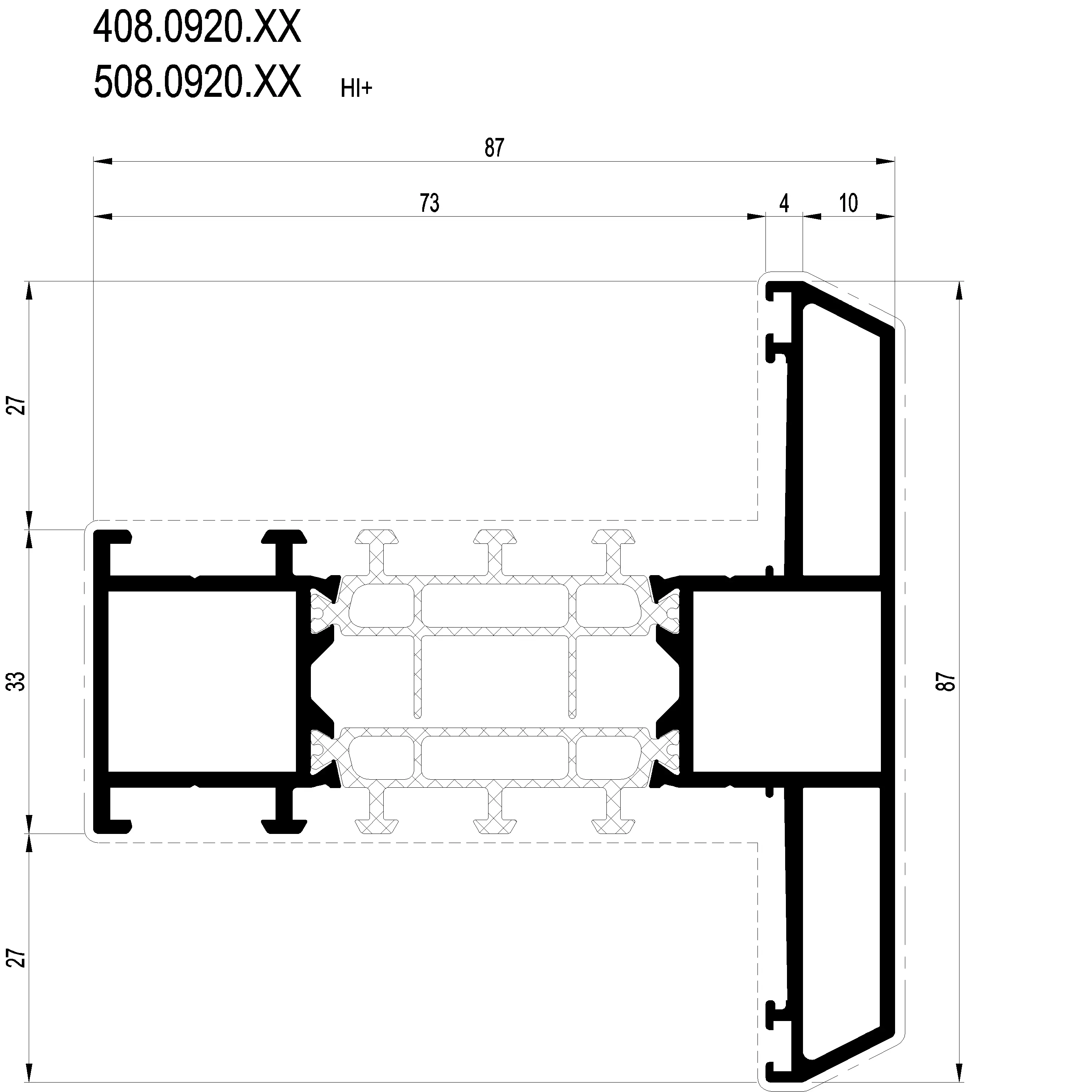 Зображення Перехідний профіль 87 мм [408.0920]