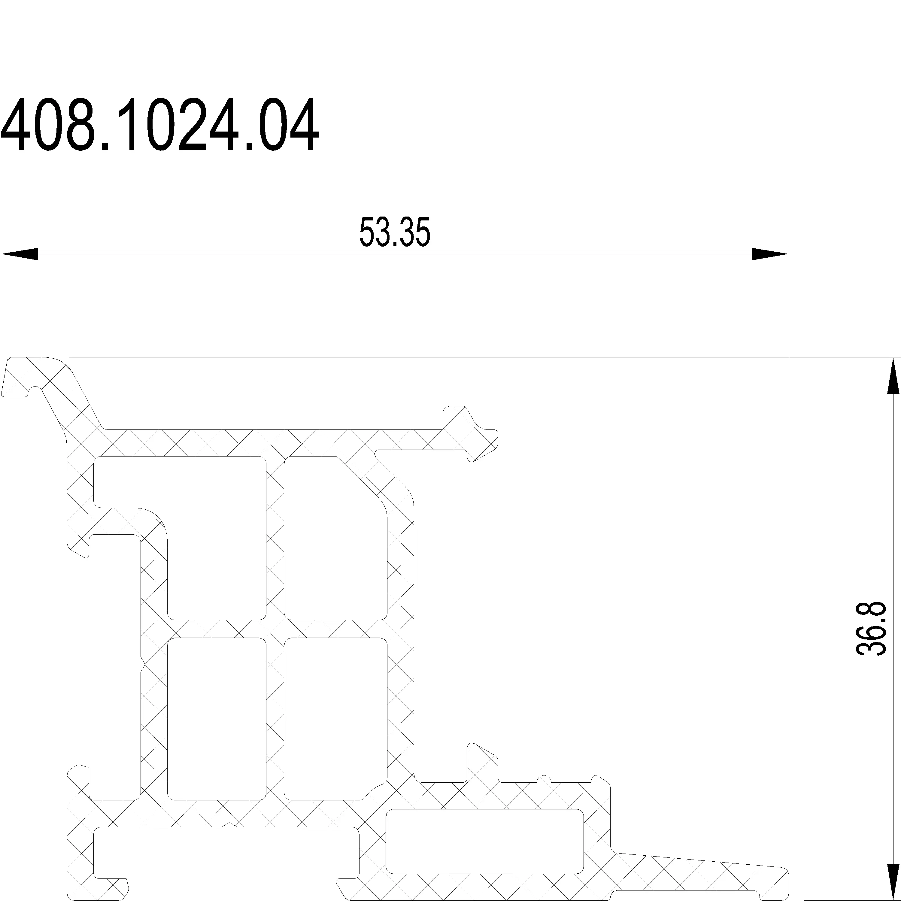 Зображення Профіль підвіконний [408.1024]