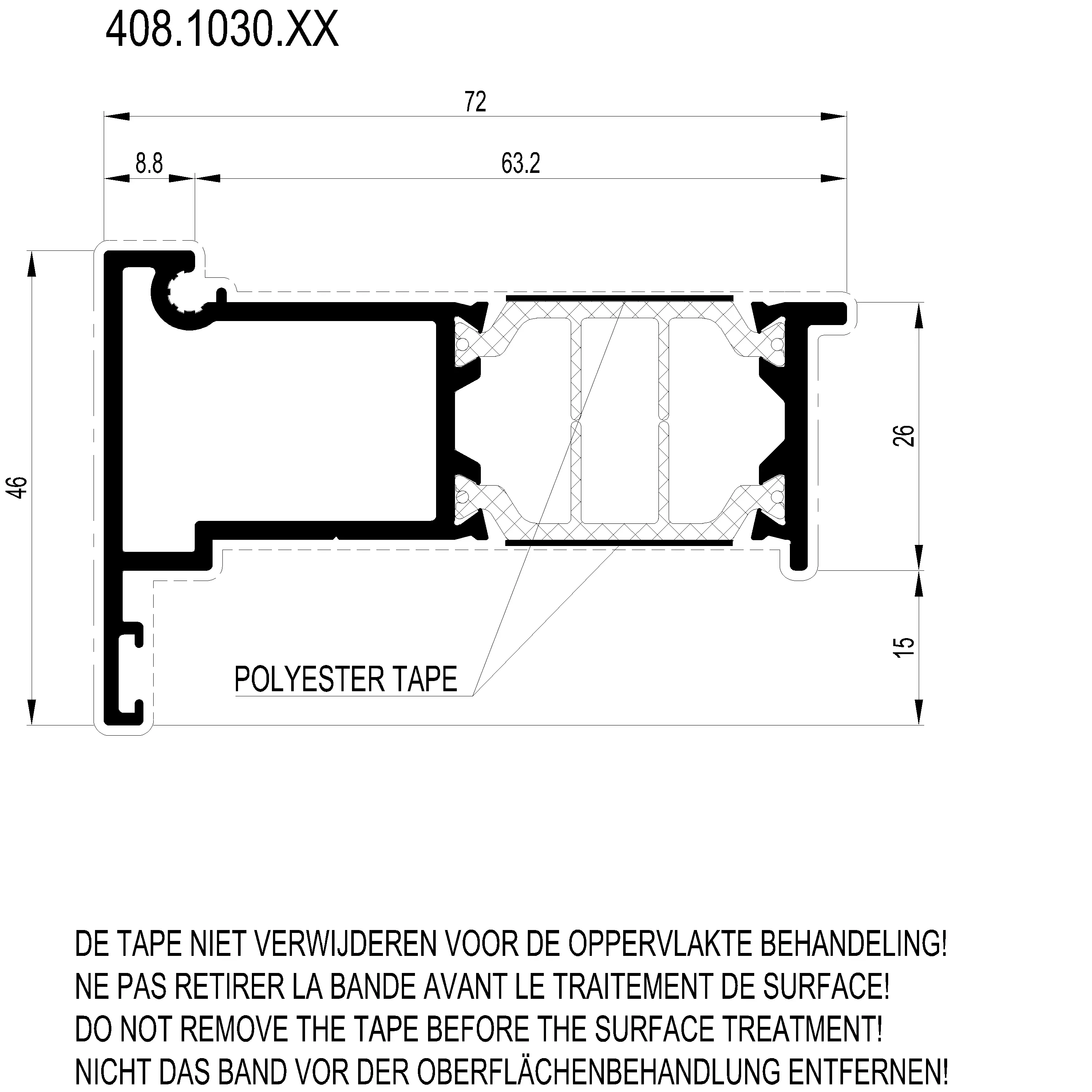 Зображення CHANGEOVER PROFILE [408.1030]