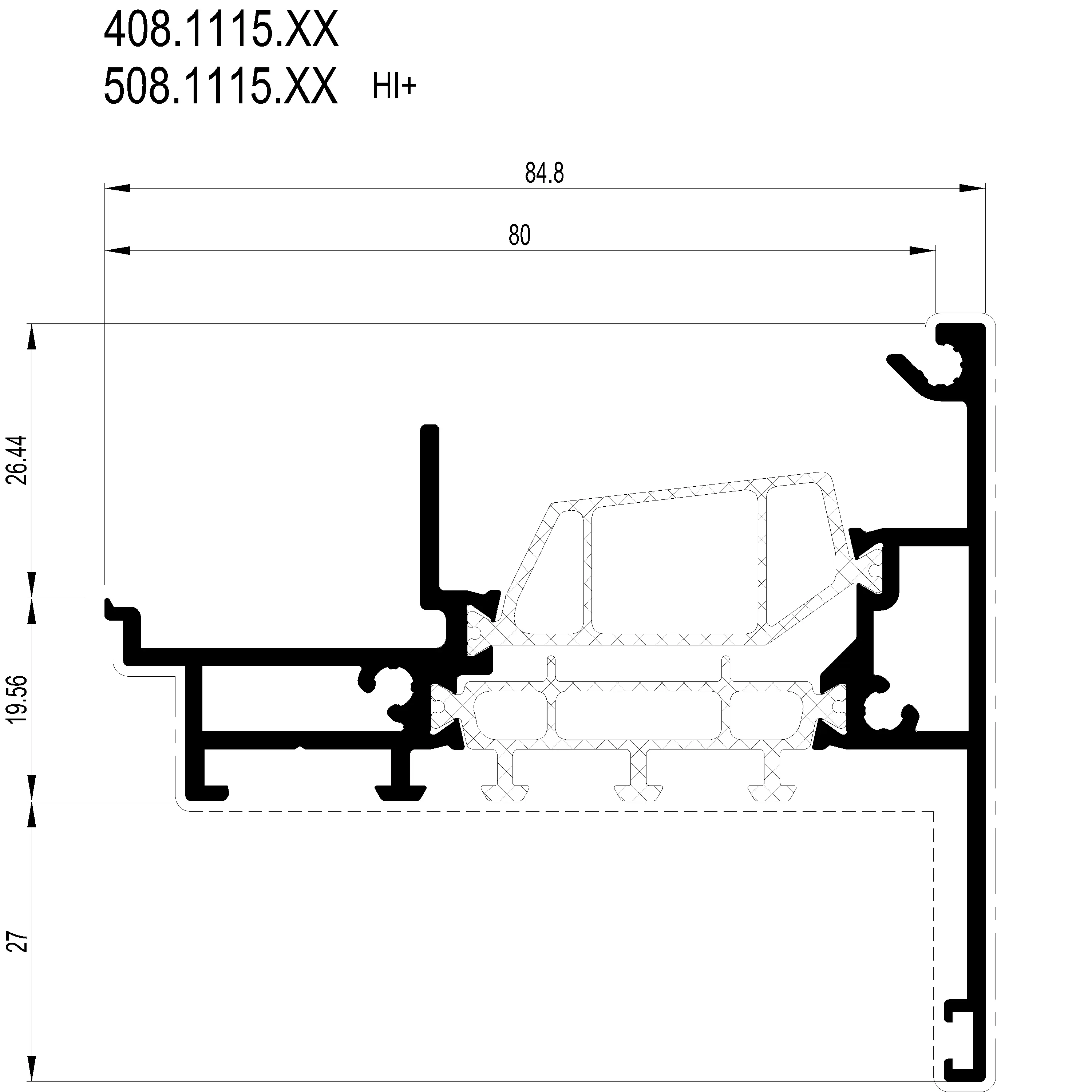 Зображення Подвійний стулковий профіль [408.1115]