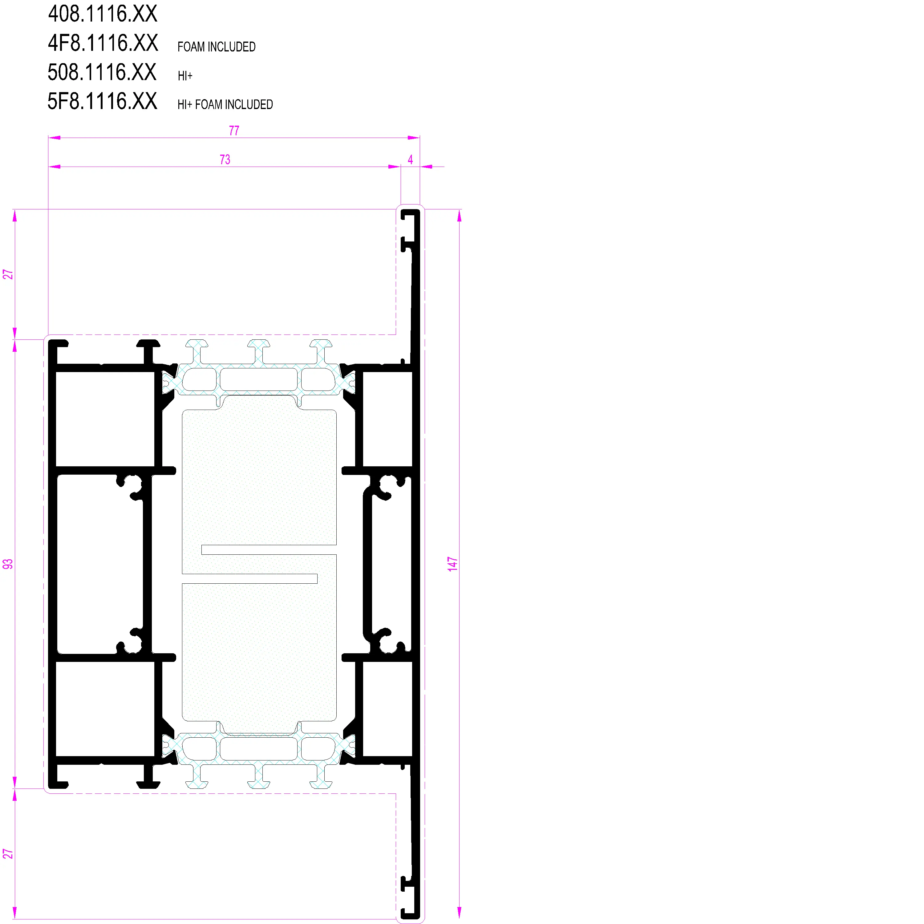 Зображення Перехідний профіль 147 мм [408.1116]