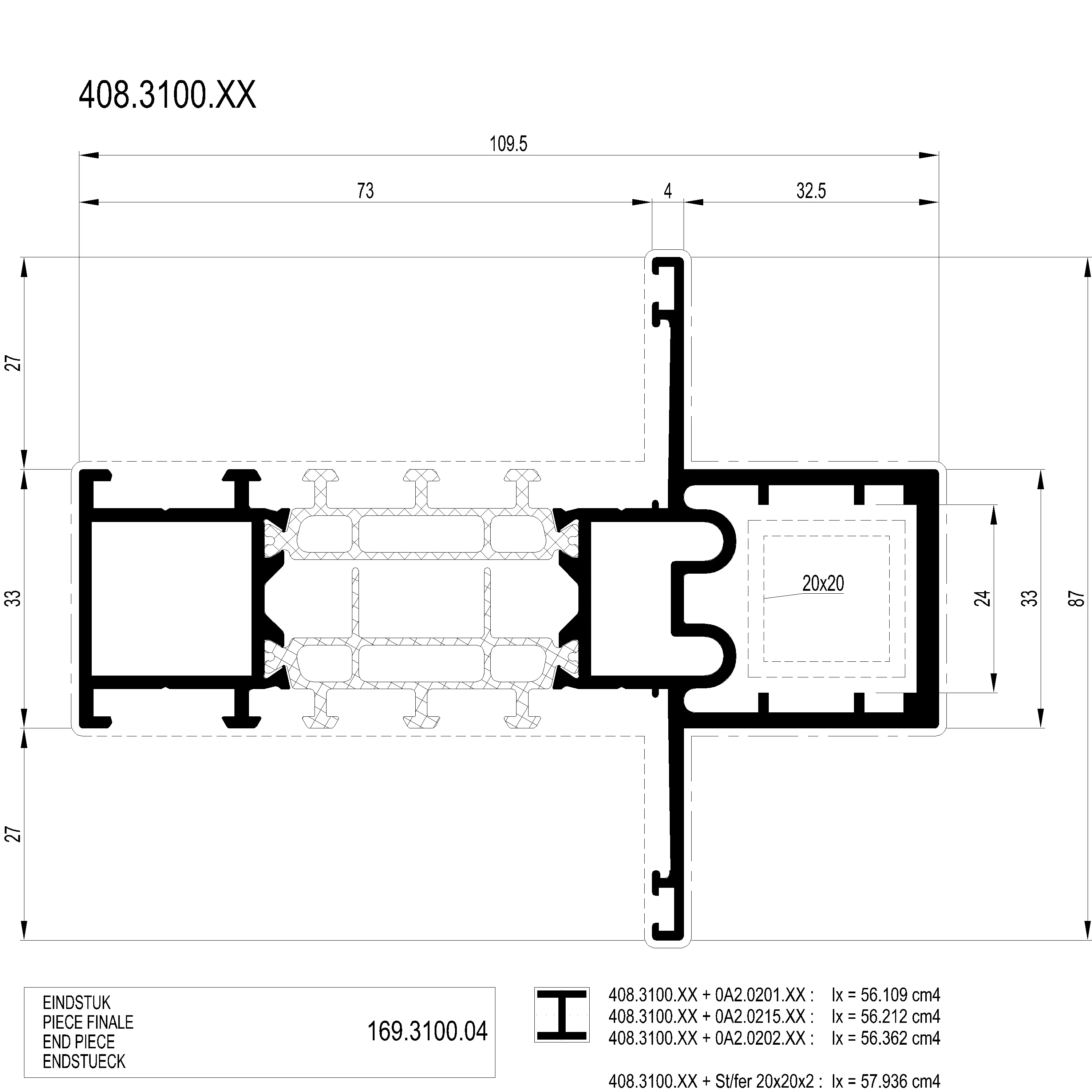 Зображення Перехідний підсилюючий профіль [408.3100]