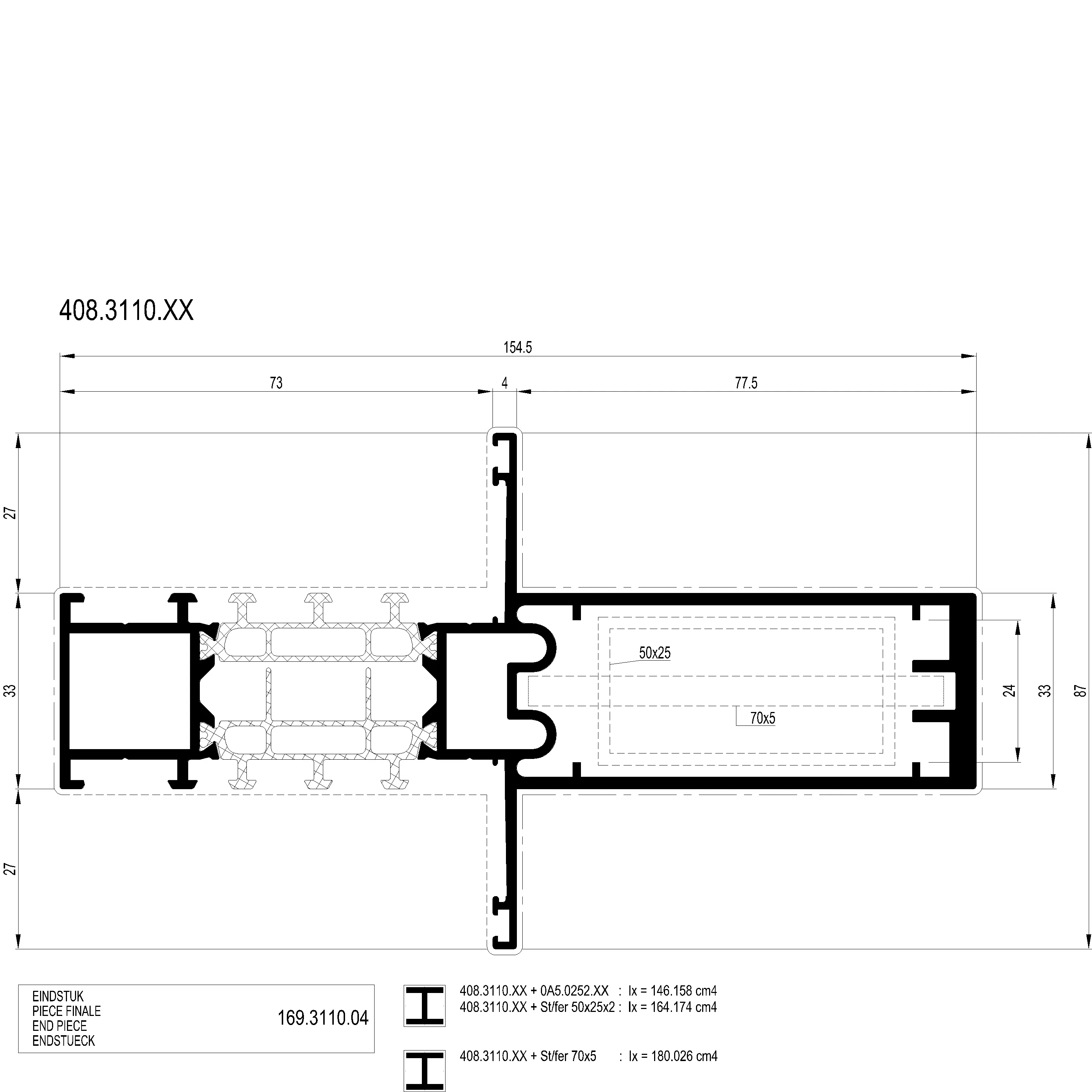 Зображення Перехідний підсилюючий профіль [408.3110]