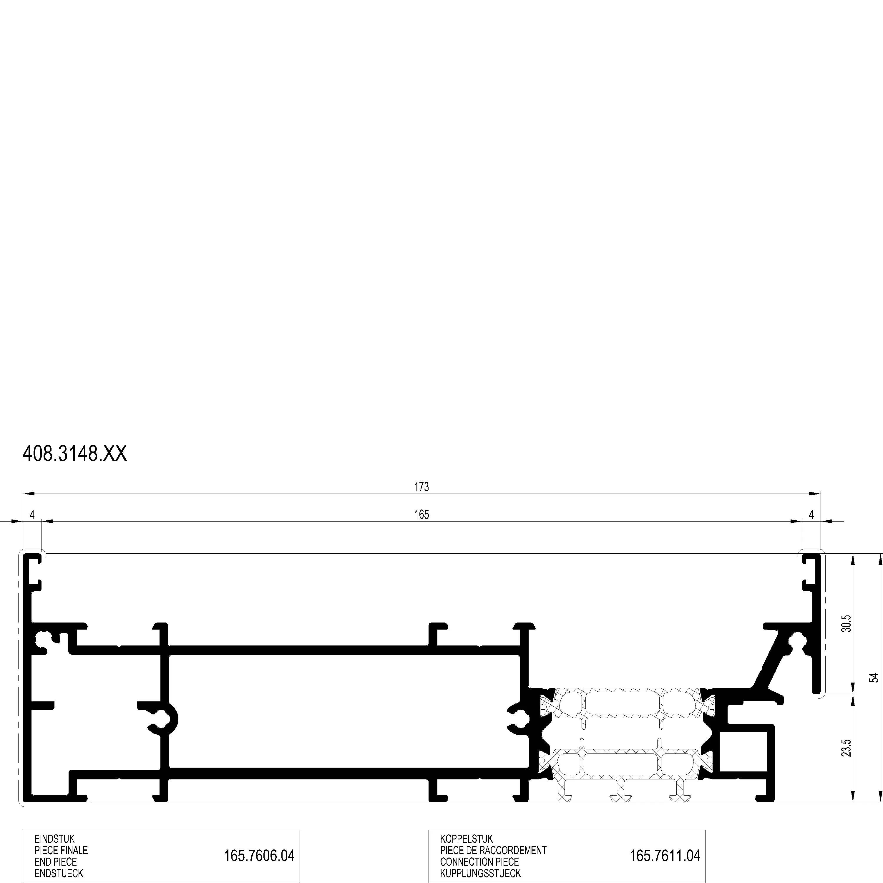 Зображення BOTTOM RECEPTOR 173 мм [408.3148]