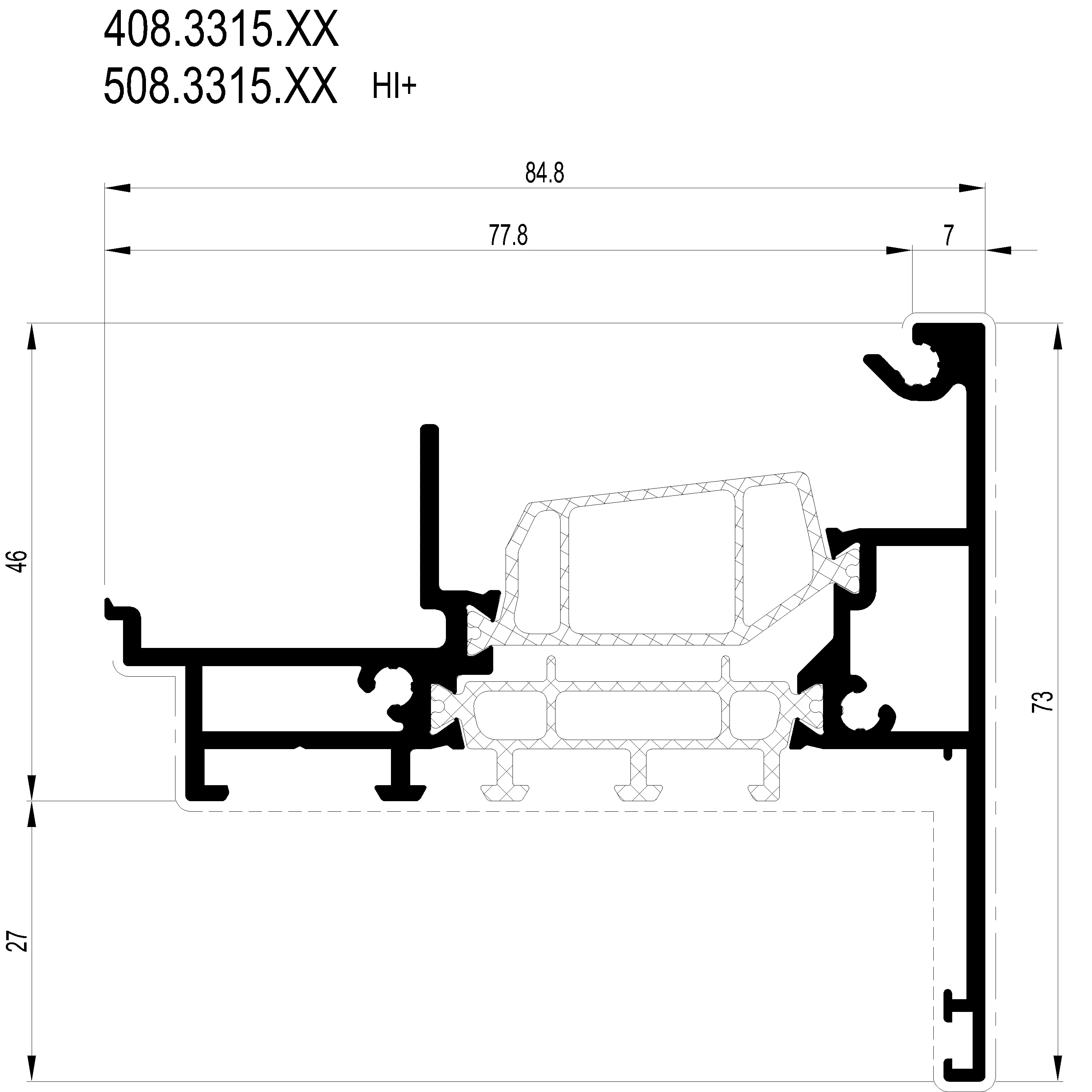 Зображення Подвійний стулковий профіль [408.3315]