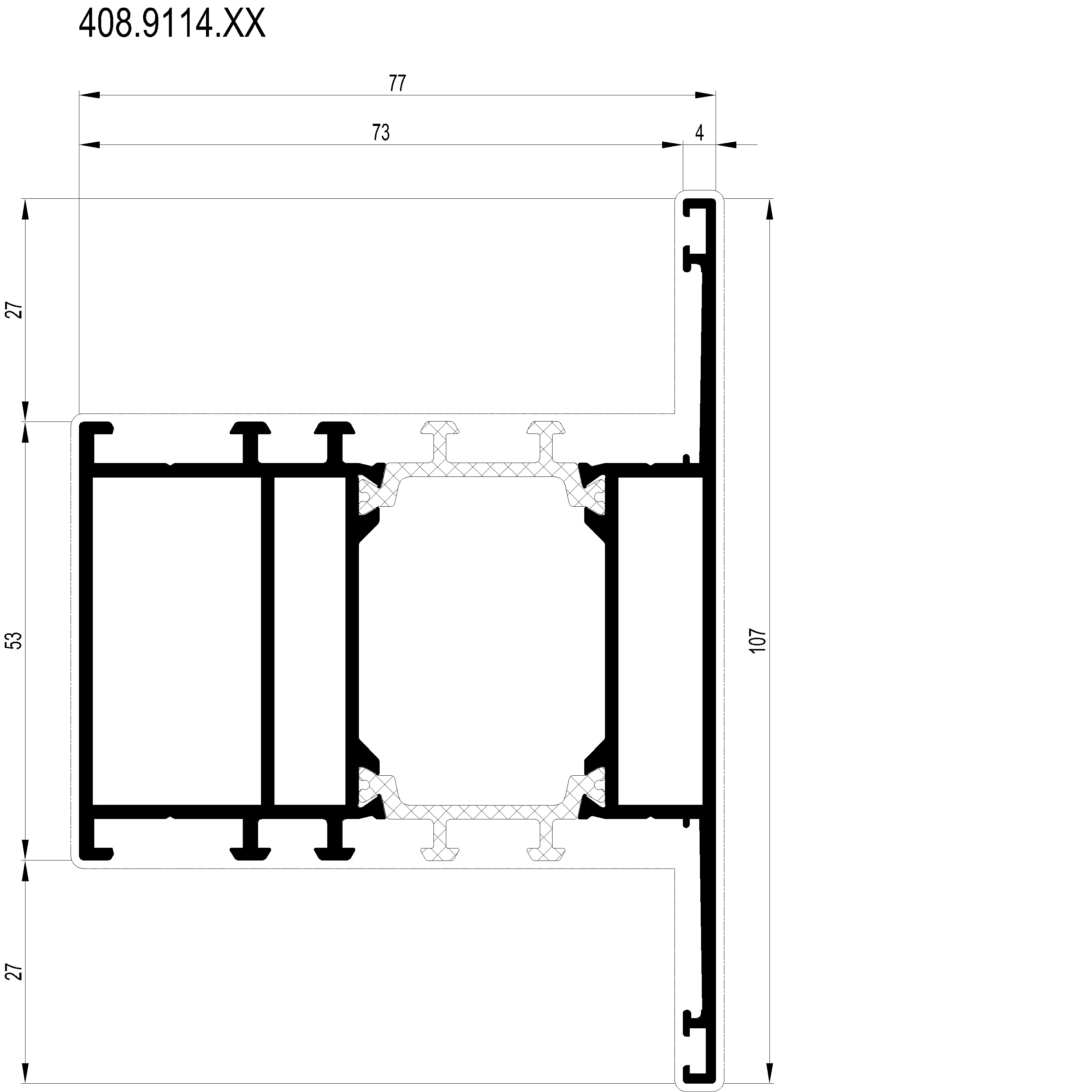 Зображення Перехідний профіль 107 мм [408.9114]