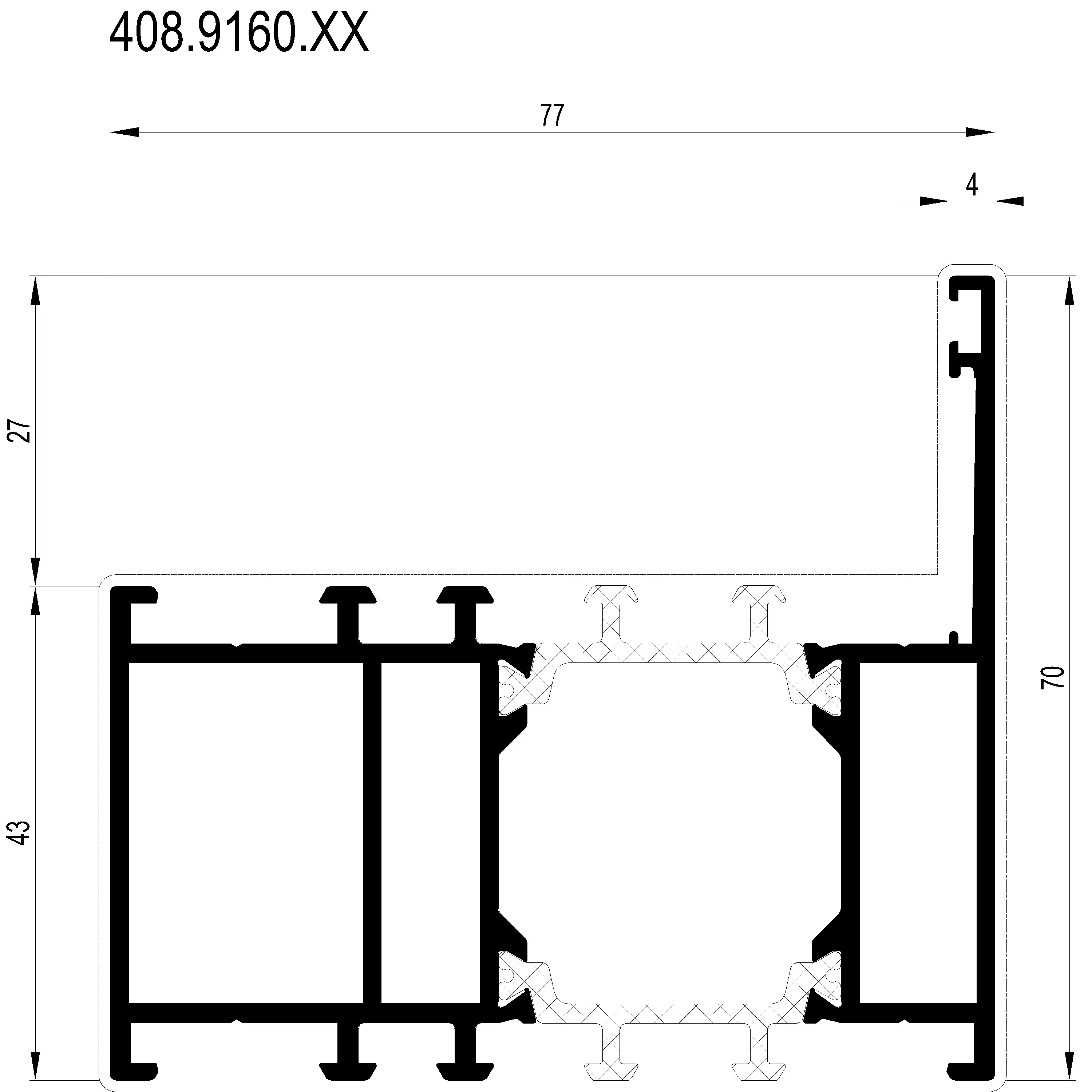 Зображення Зовнішня рама 70 мм [408.9160]