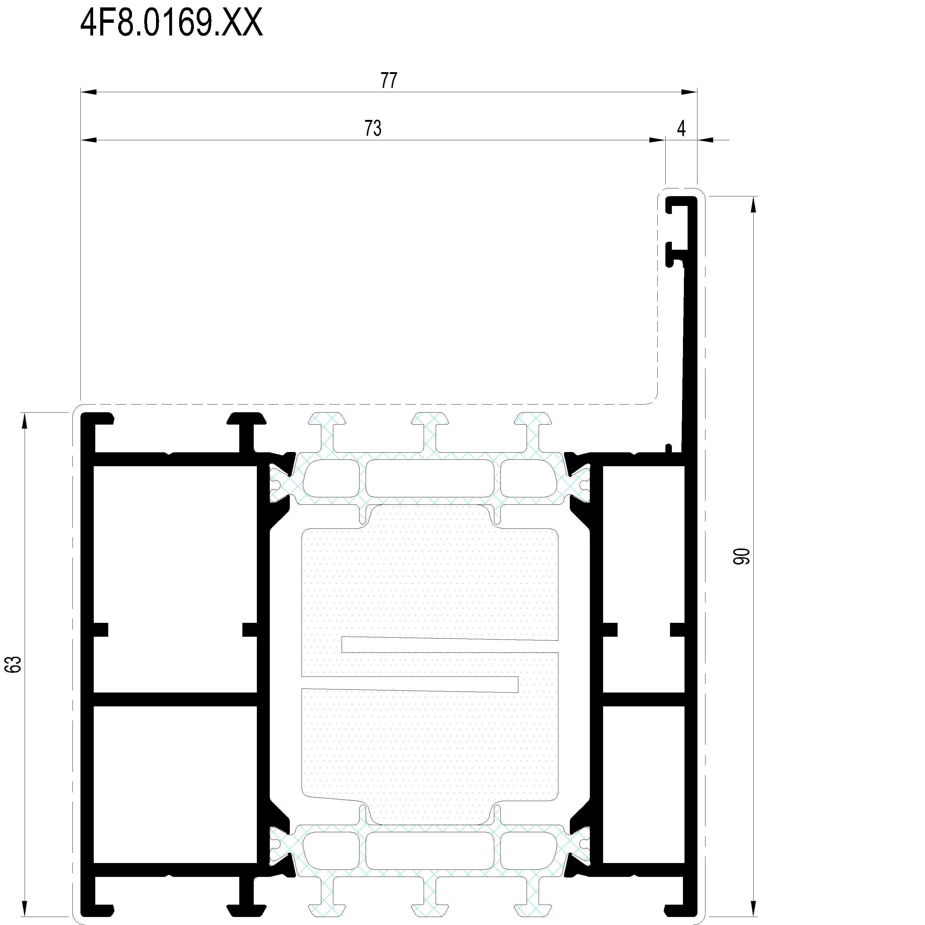 Зображення Зовнішня рама HI 90 мм [4F8.0169]