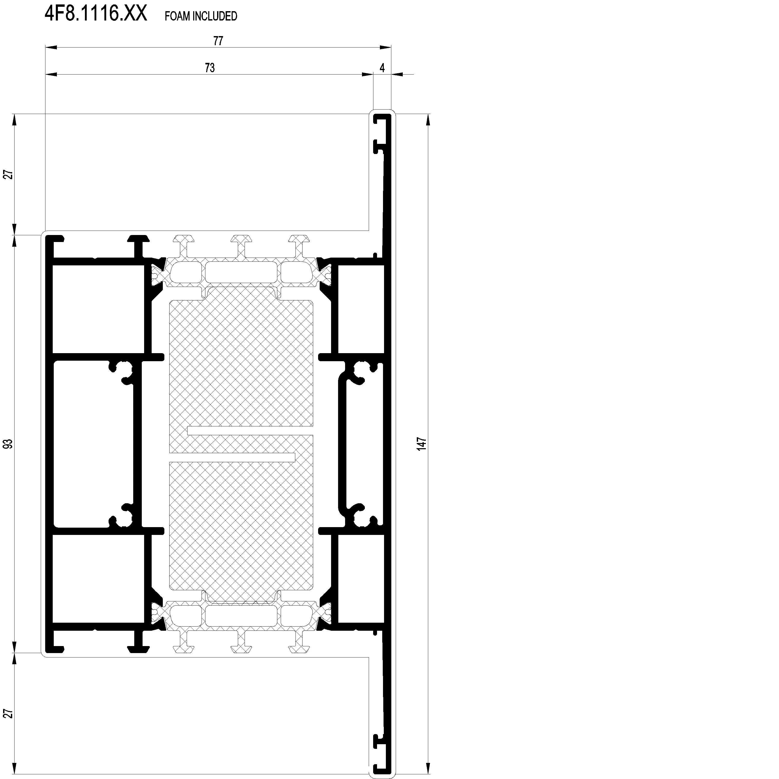 Зображення Перехідний профіль 147 мм [4F8.1116]