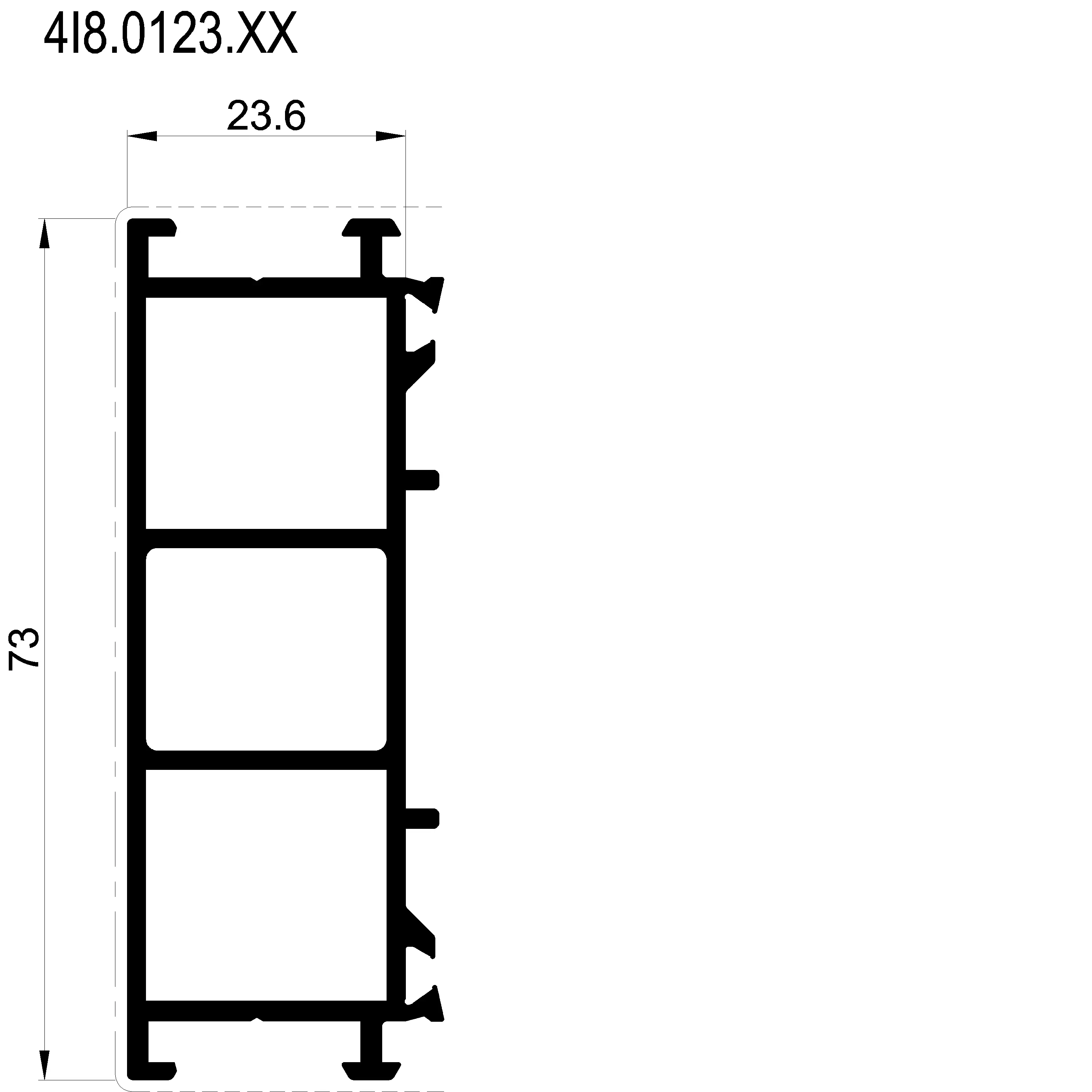 Зображення Перехідний профіль 127 мм [4I8.0123]