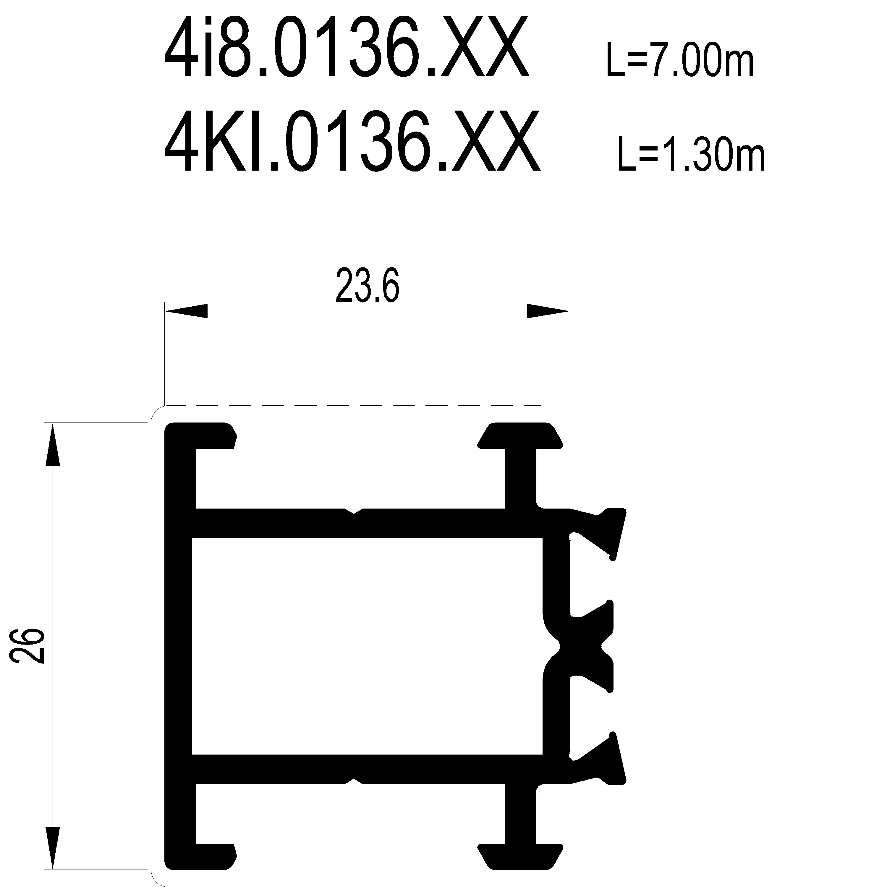 Зображення Зовнішня рама 80 мм [4I8.0136]