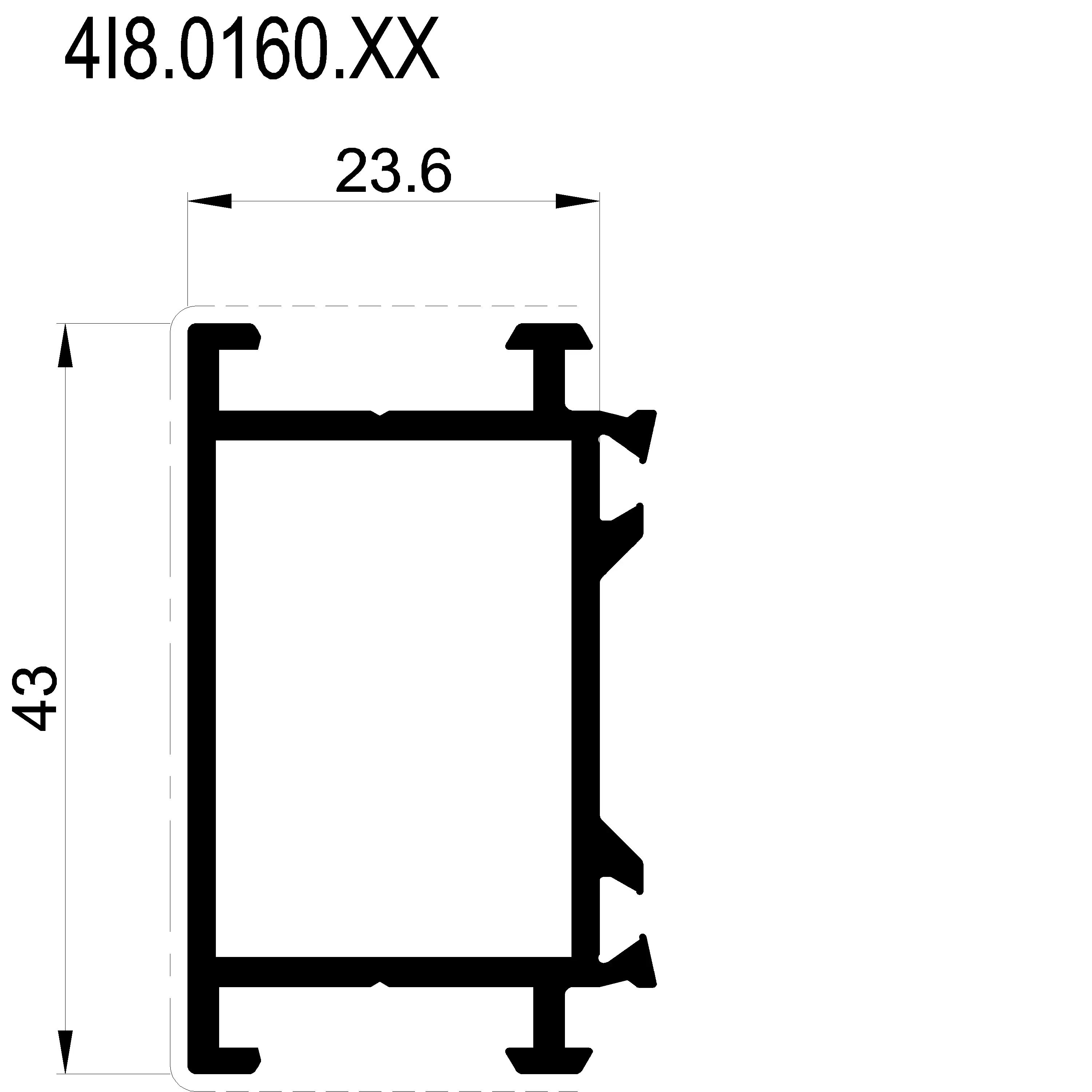 Зображення Зовнішня рама 70 мм [4I8.0160]