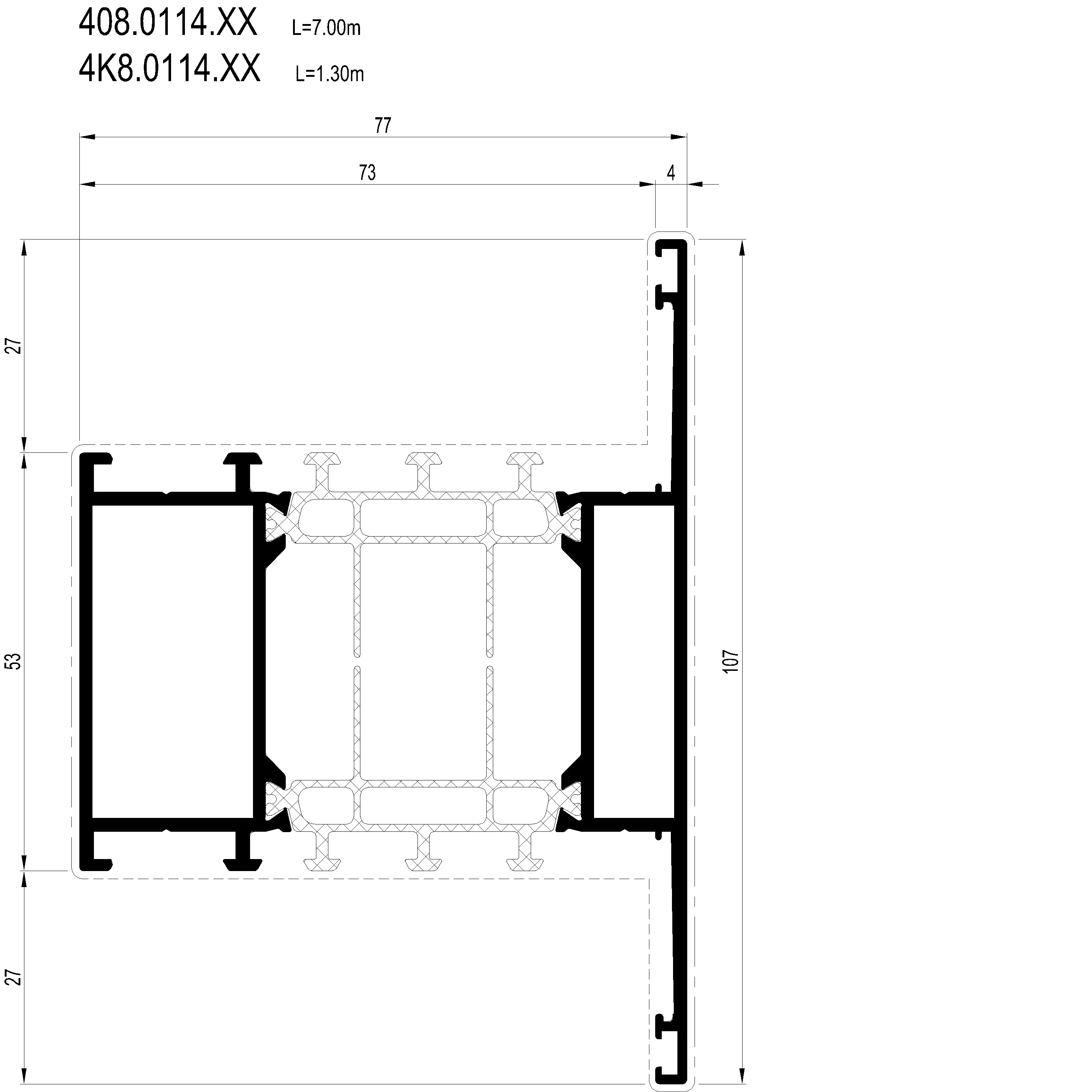 Зображення Перехідний профіль 107 мм [4K8.0114]