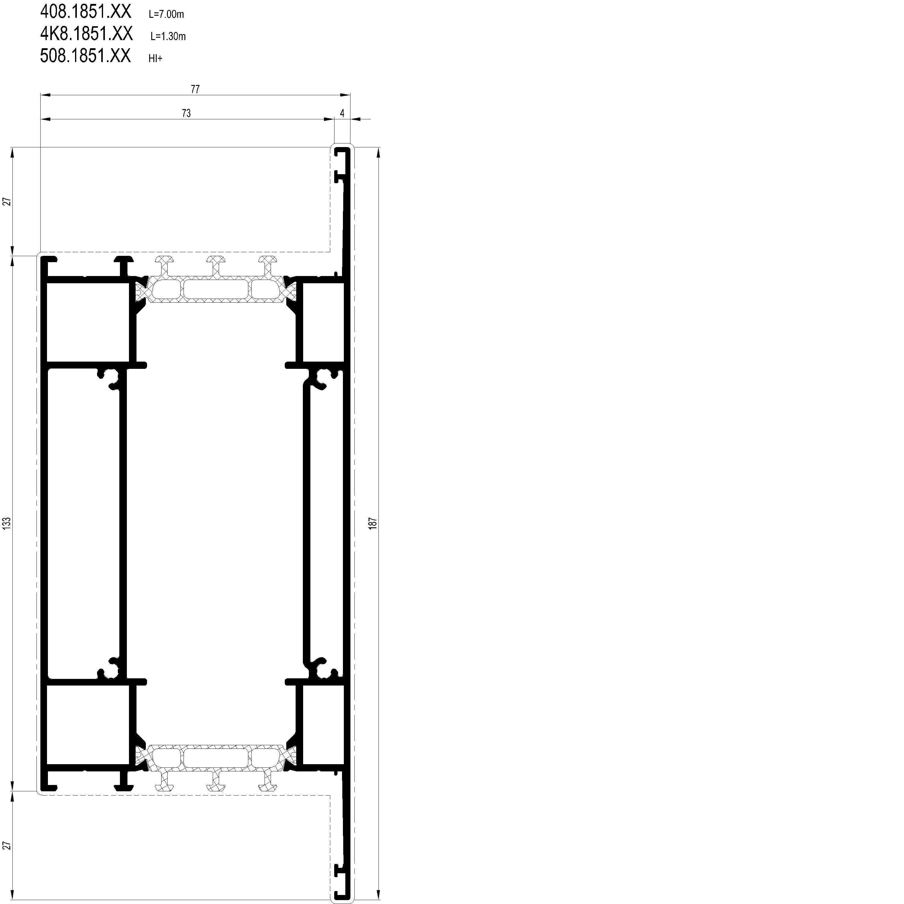 Зображення Перехідний профіль 187 мм [4K8.1851]