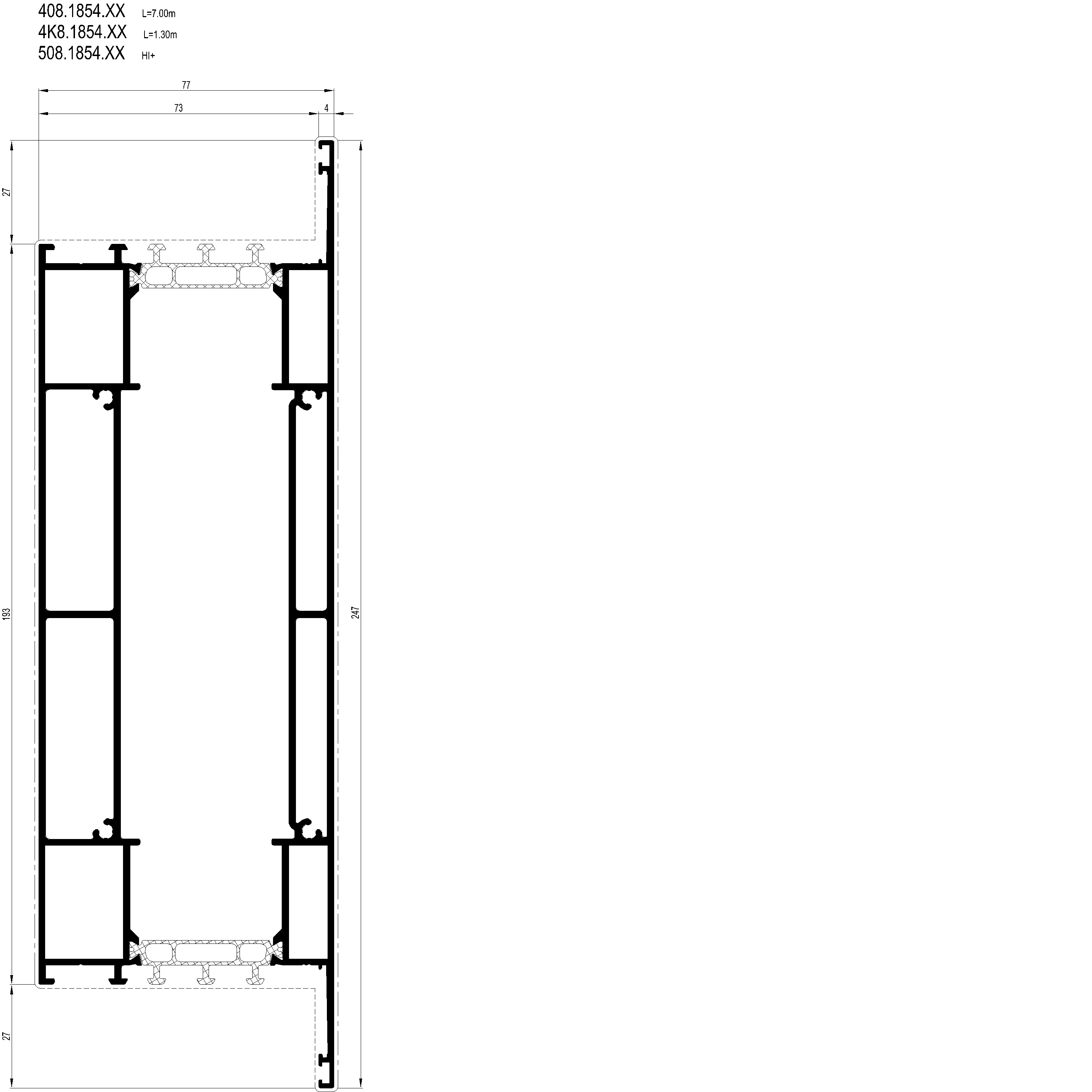 Зображення Перехідний профіль 247 мм [4K8.1854]