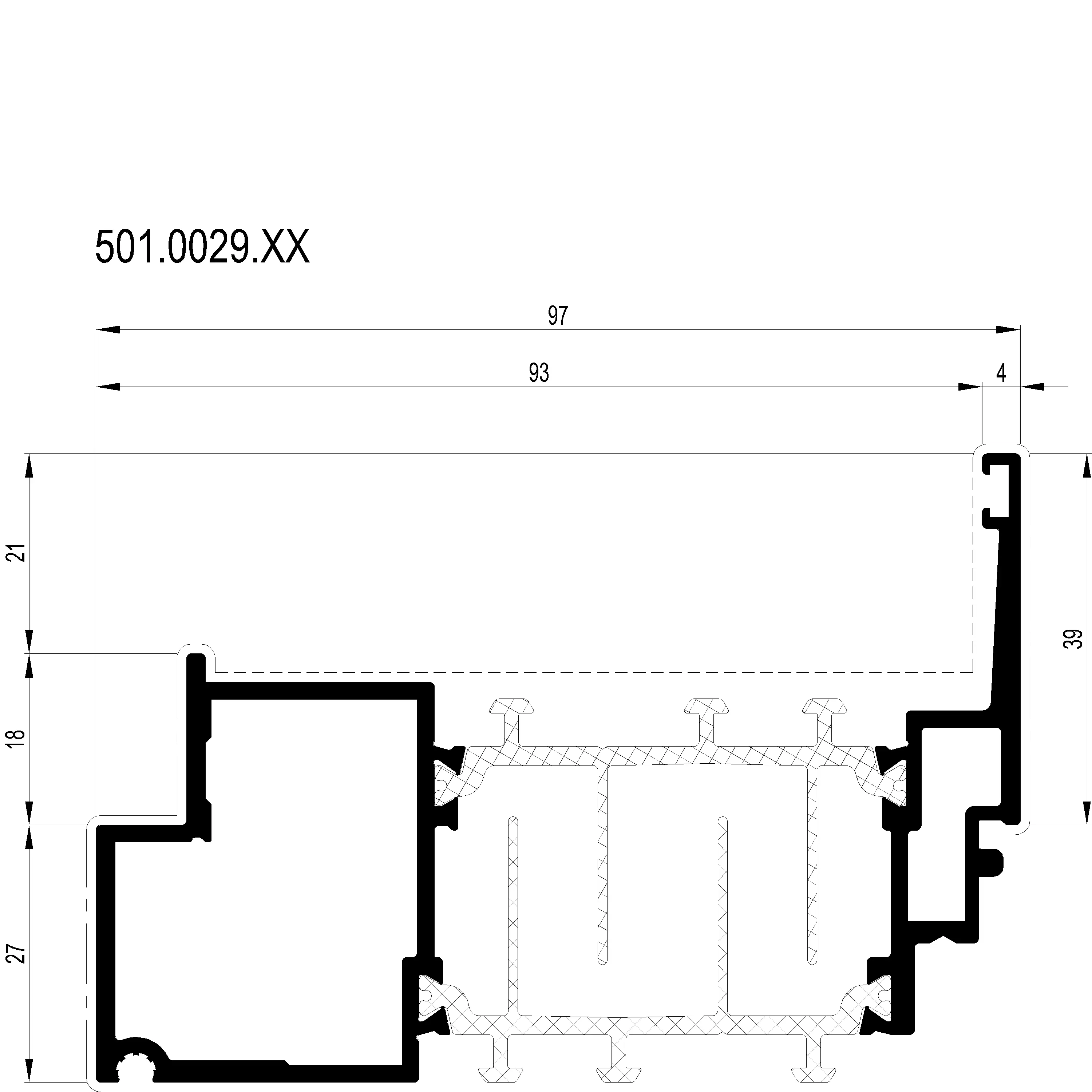 Зображення Дверний з'єднуючий профіль [501.0029]