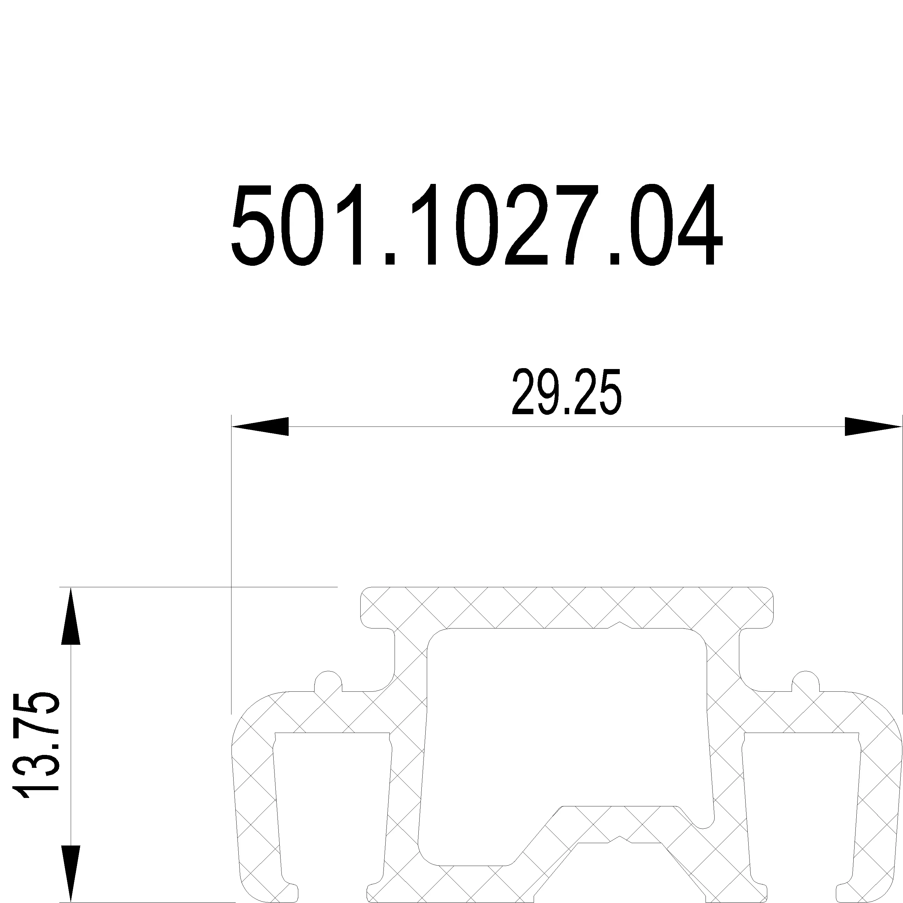 Зображення Підтримуючий профіль для щітки [501.1027]