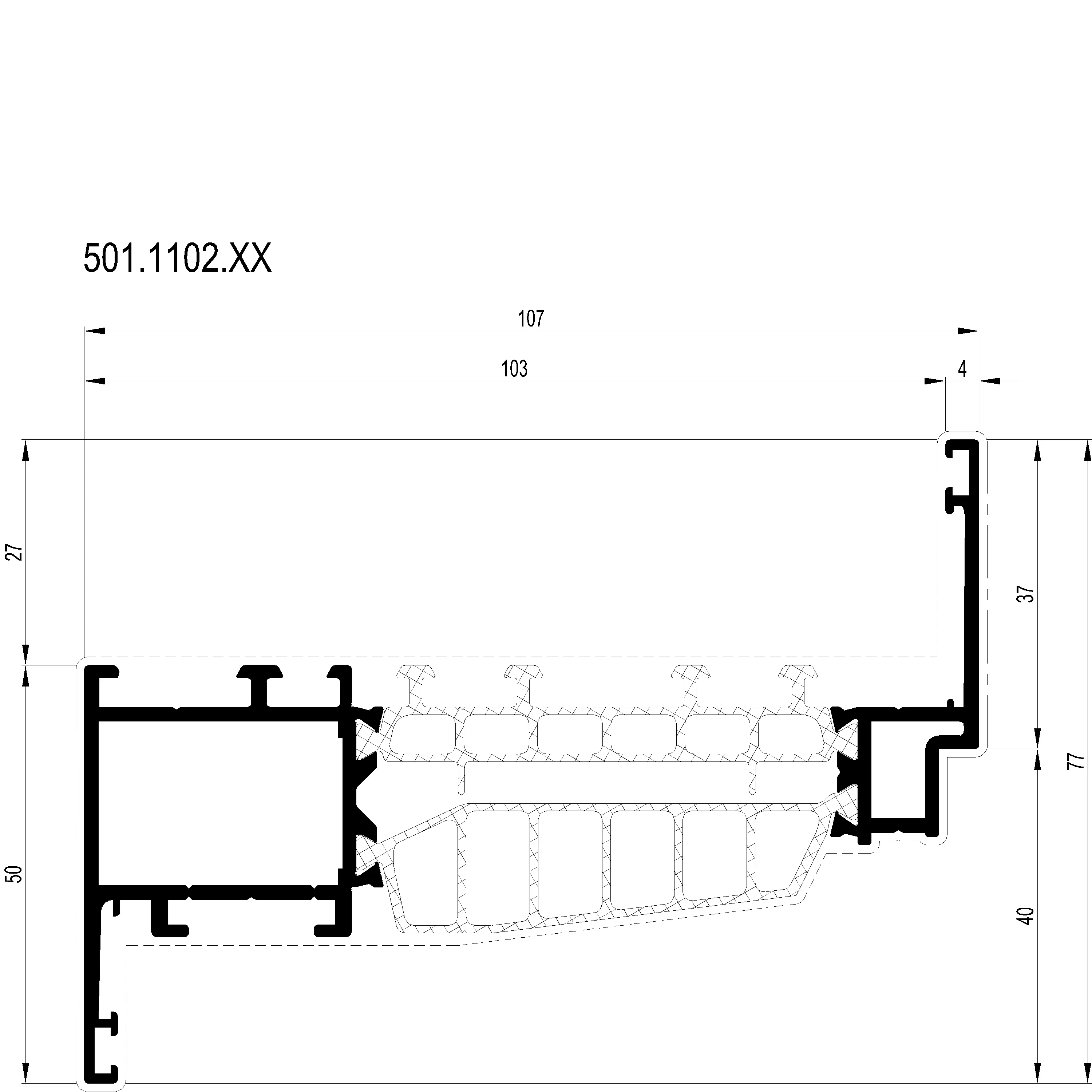 Зображення Вентиляційний профіль 107 [501.1102]