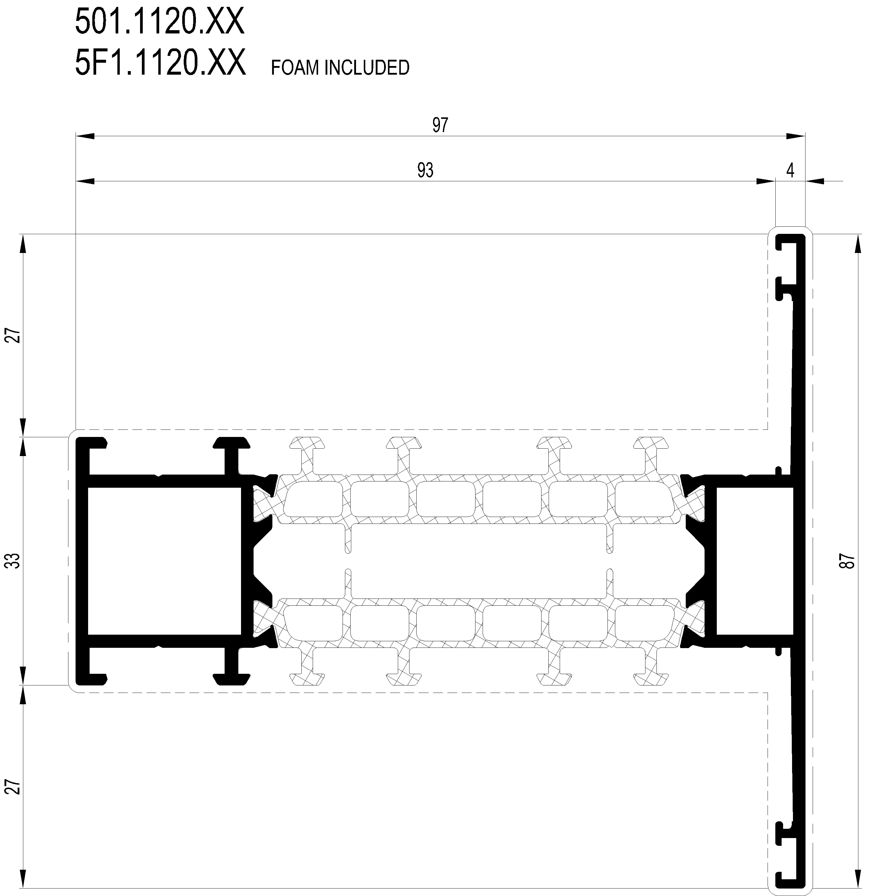 Зображення Перехідний профіль 87 мм [501.1120]