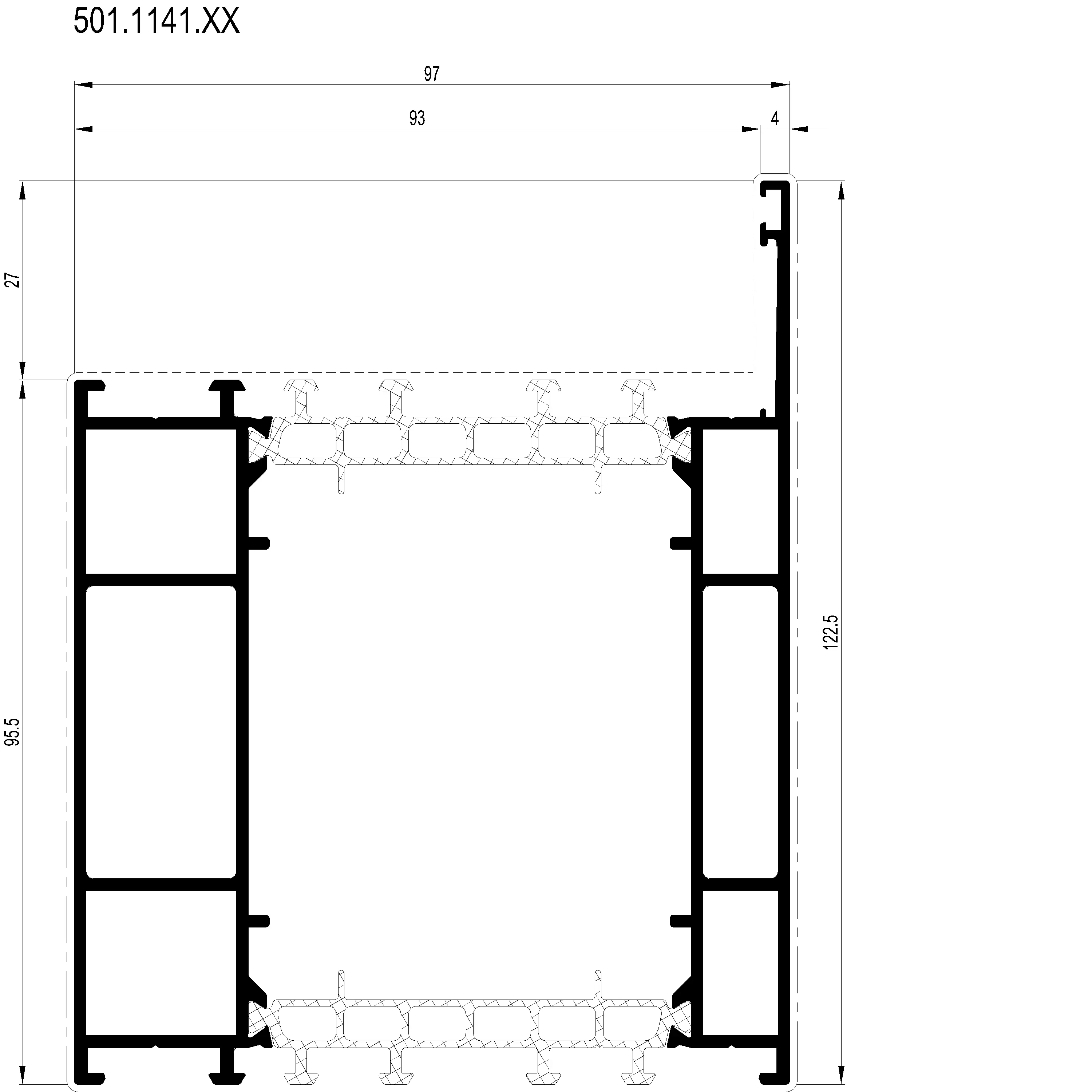 Зображення Зовнішня рама 122.5 мм [501.1141]