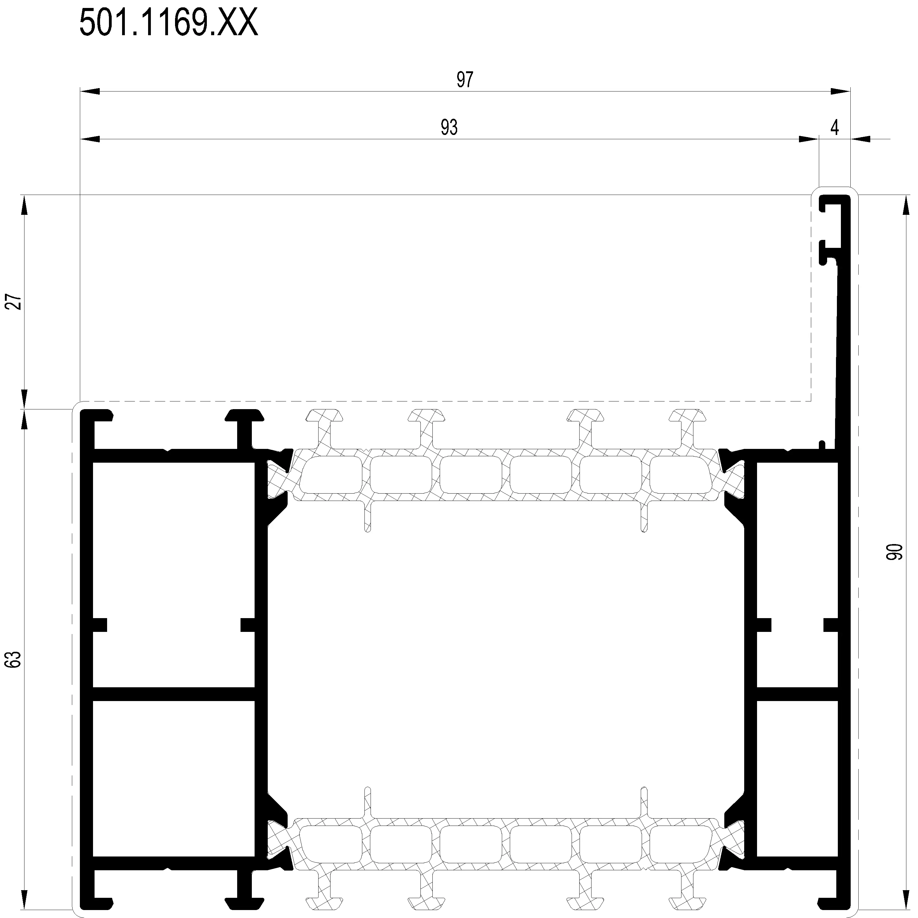 Зображення Зовнішня рама 90 мм [501.1169]