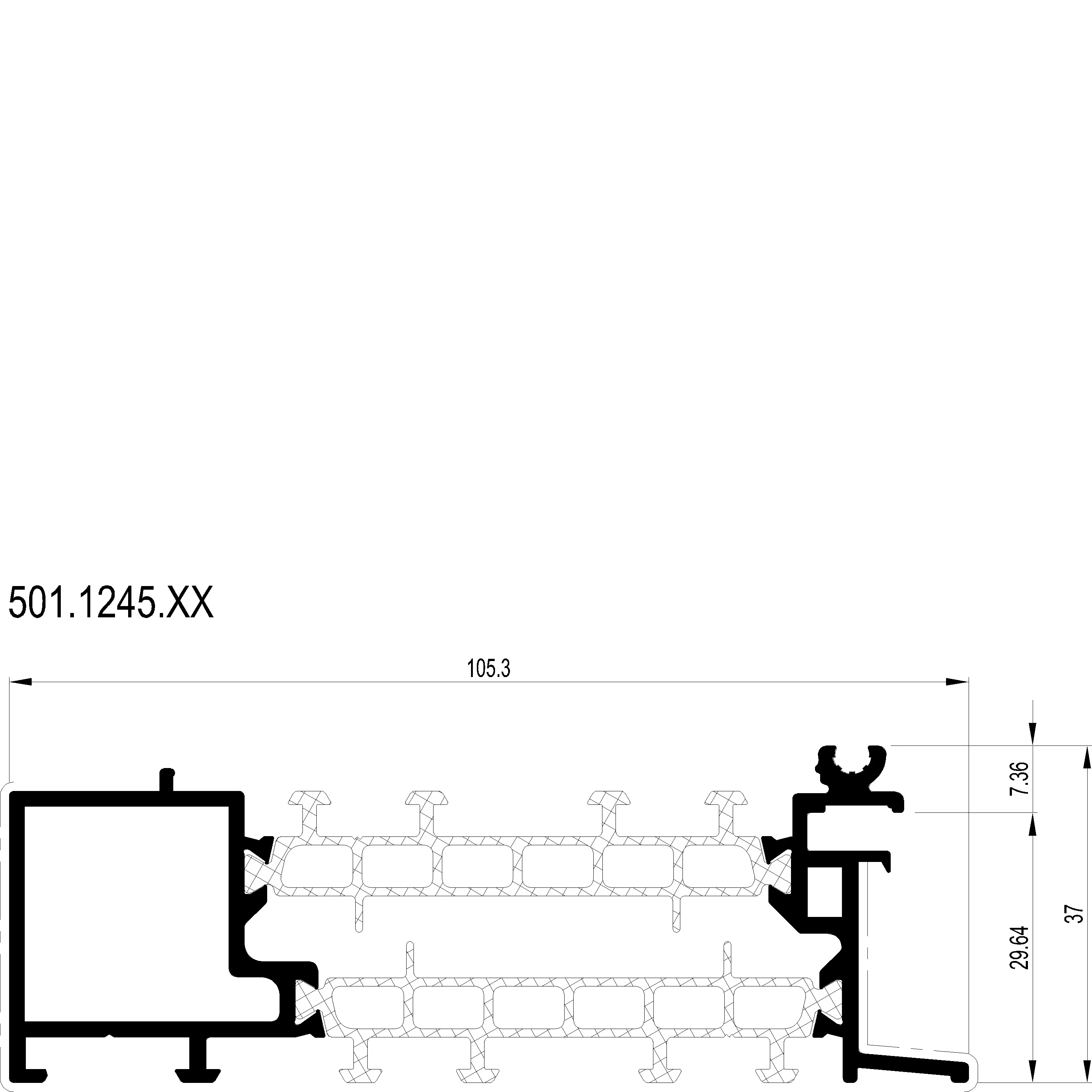 Зображення Профіль підвіконний Re - De [501.1245]