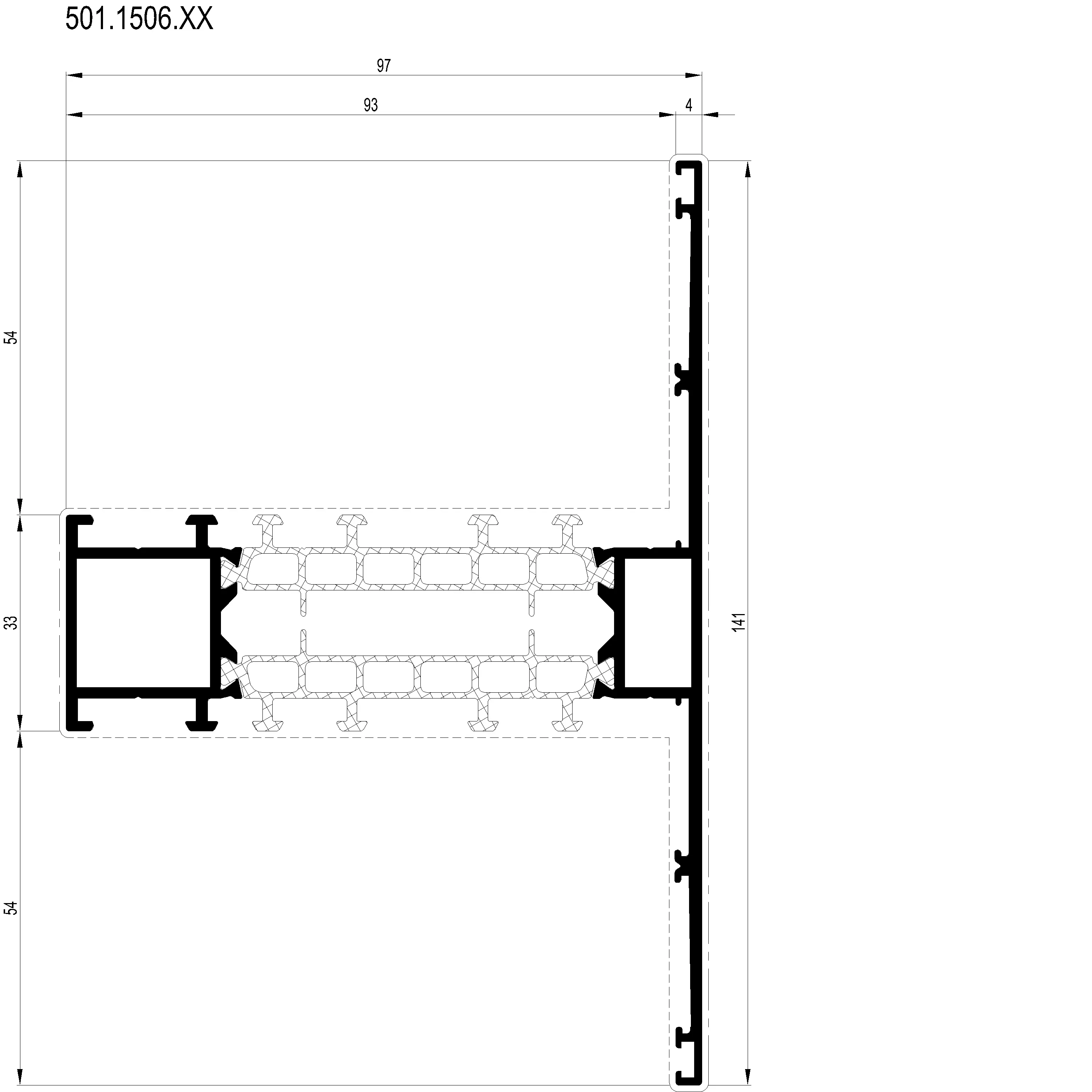 Зображення Перехідний профіль 141 мм [501.1506]