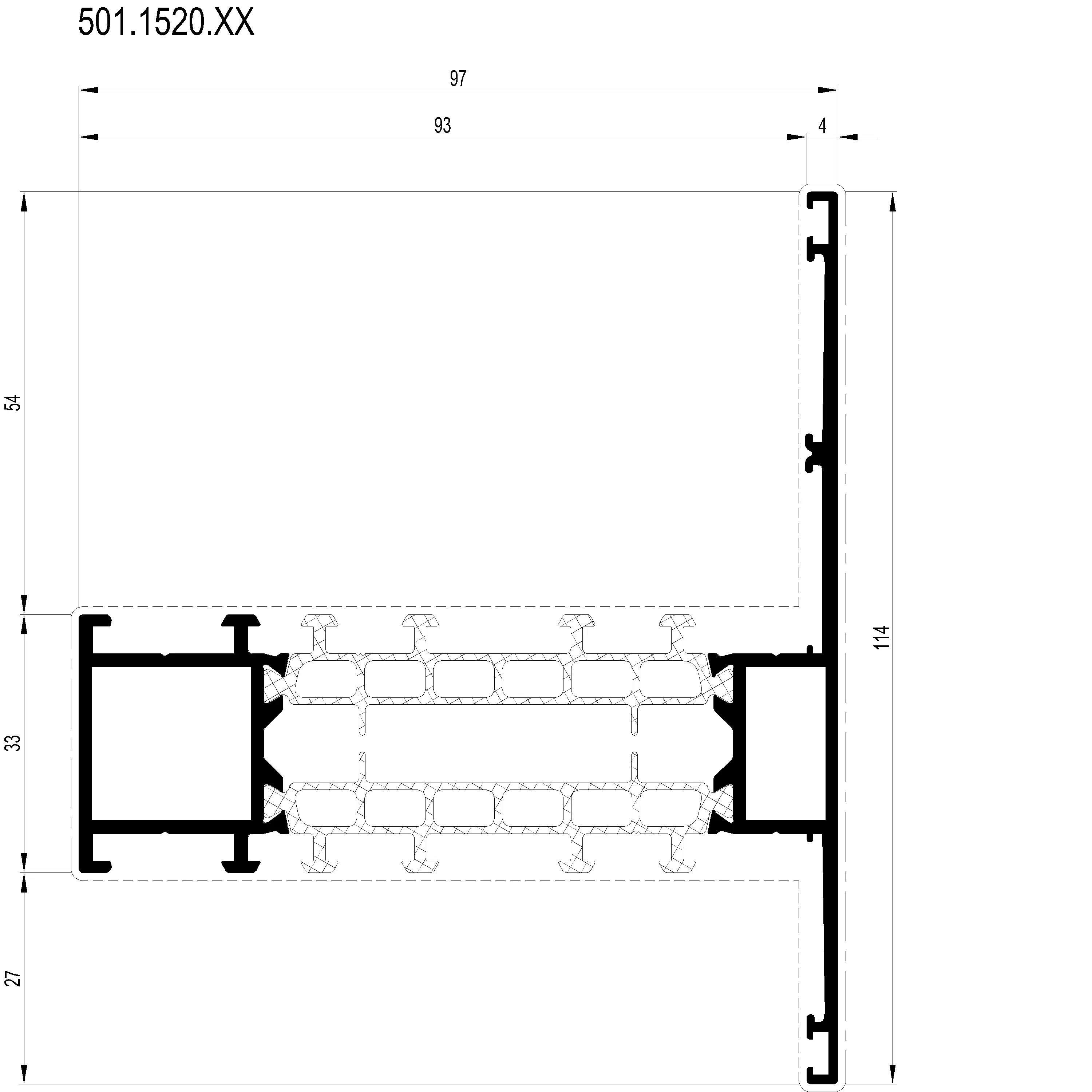 Зображення Перехідний профіль 114 мм [501.1520]