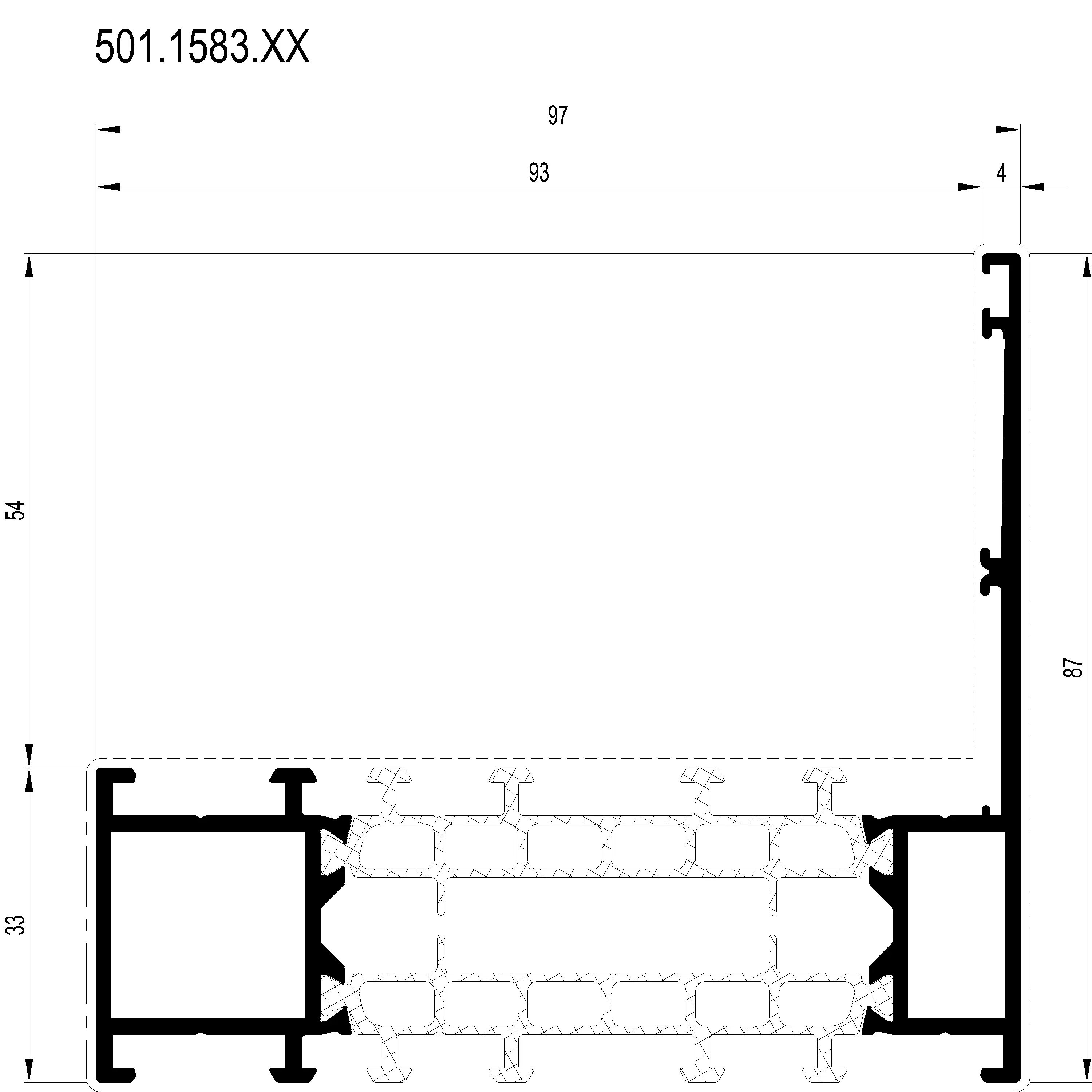 Зображення Зовнішня рама 87 мм [501.1583]