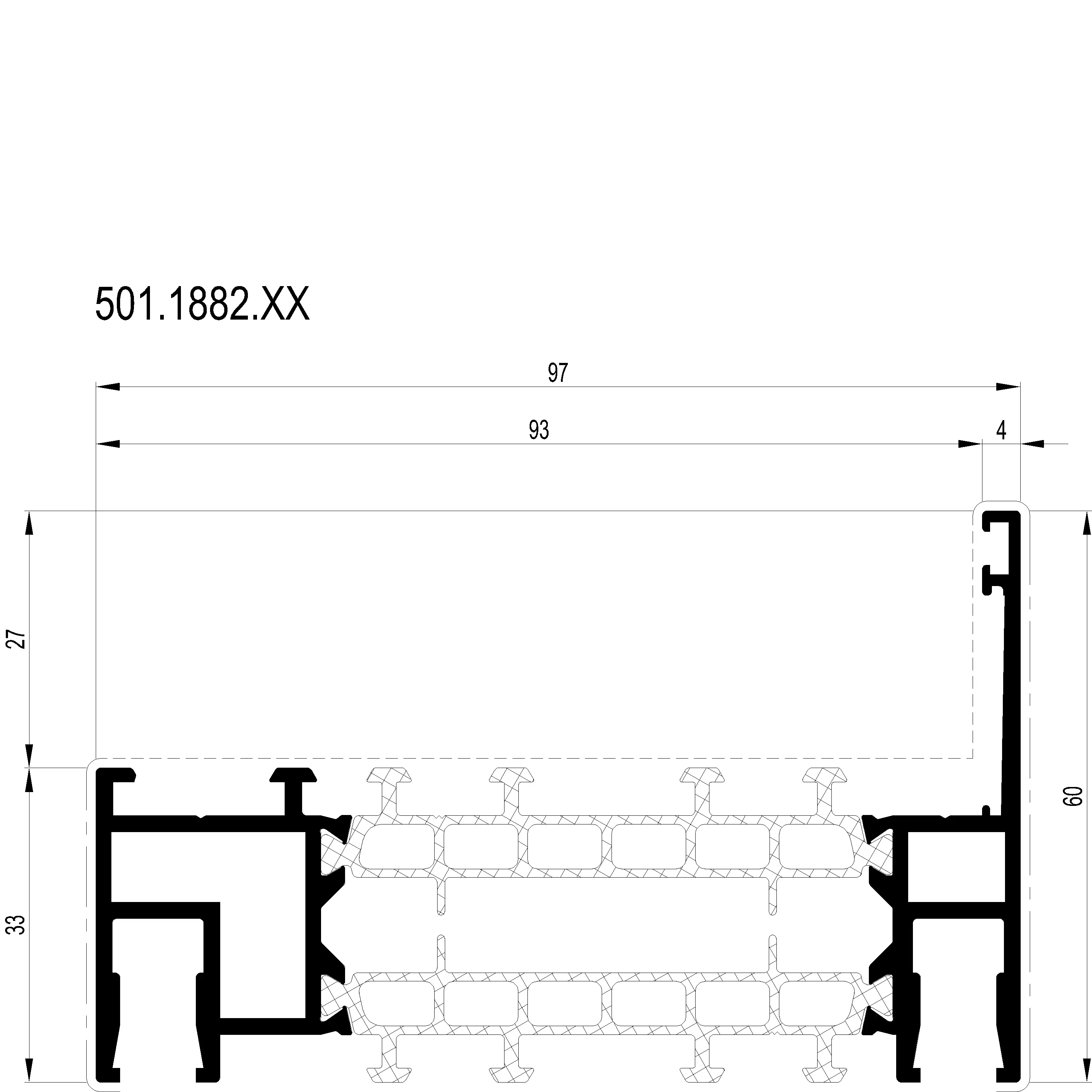 Зображення Профіль розширення 60 мм [501.1882]