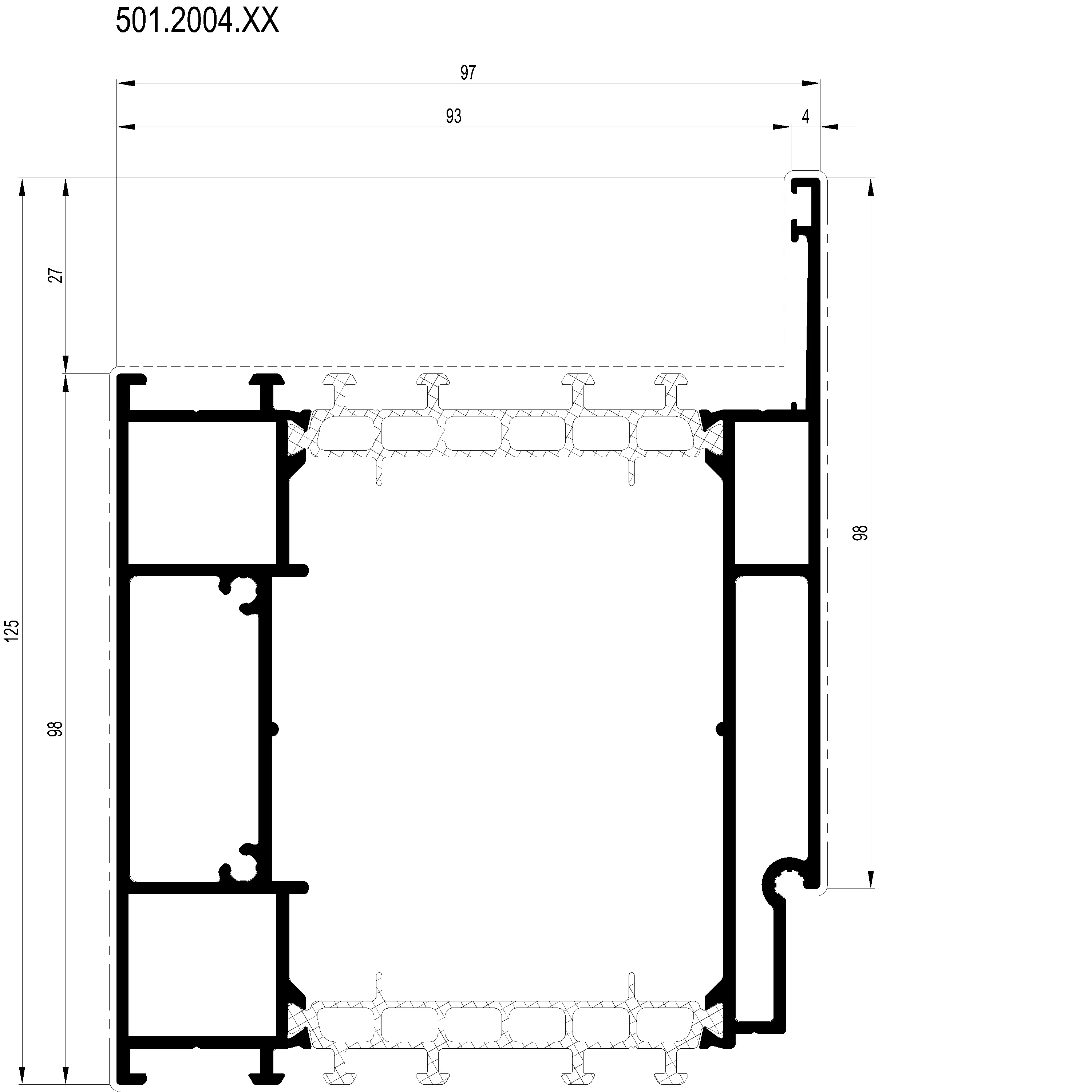 Зображення Розширюючий профіль 125 мм [501.2004]